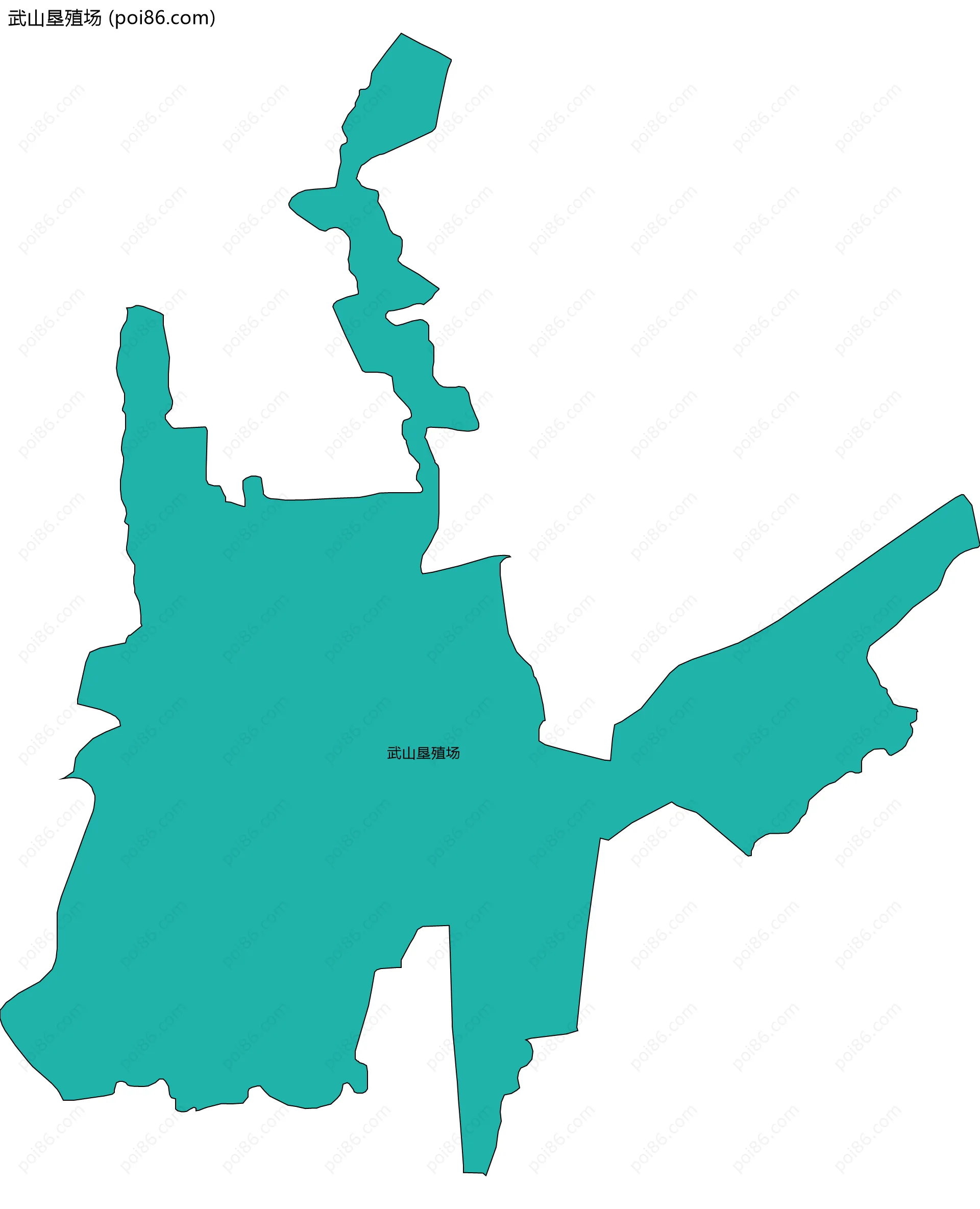 武山垦殖场边界地图