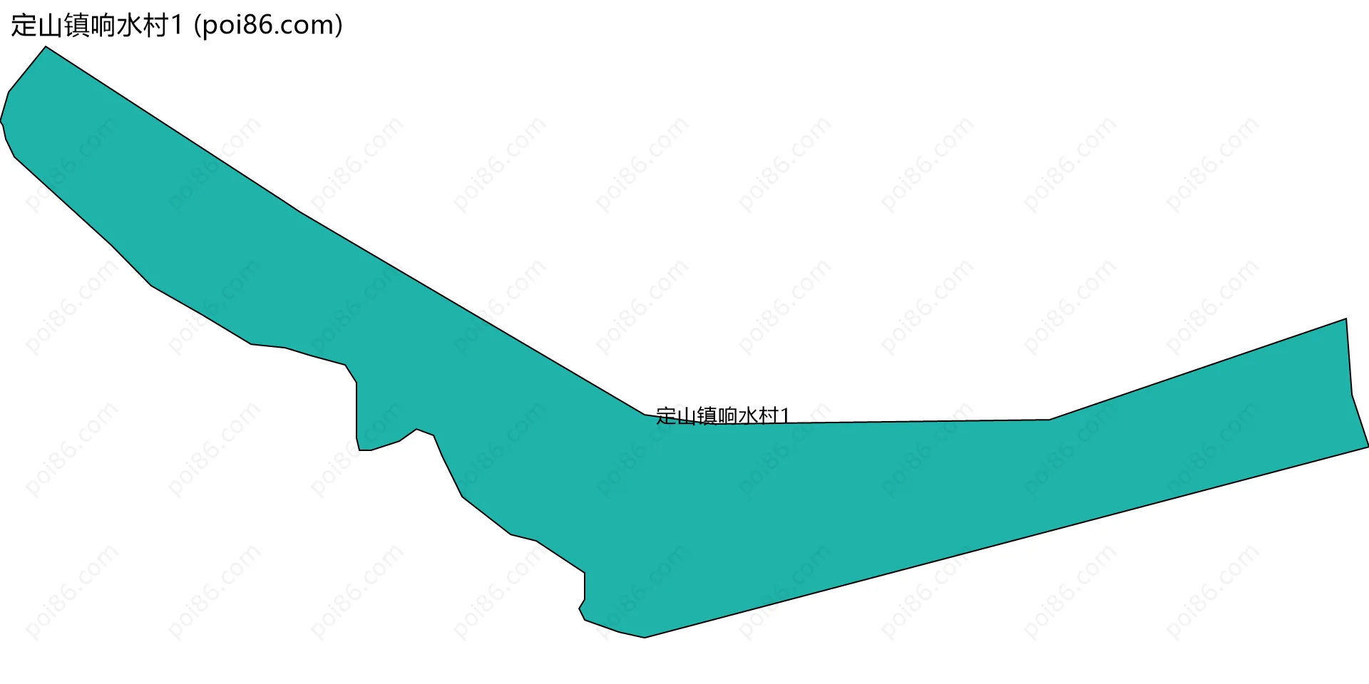 定山镇响水村1边界地图
