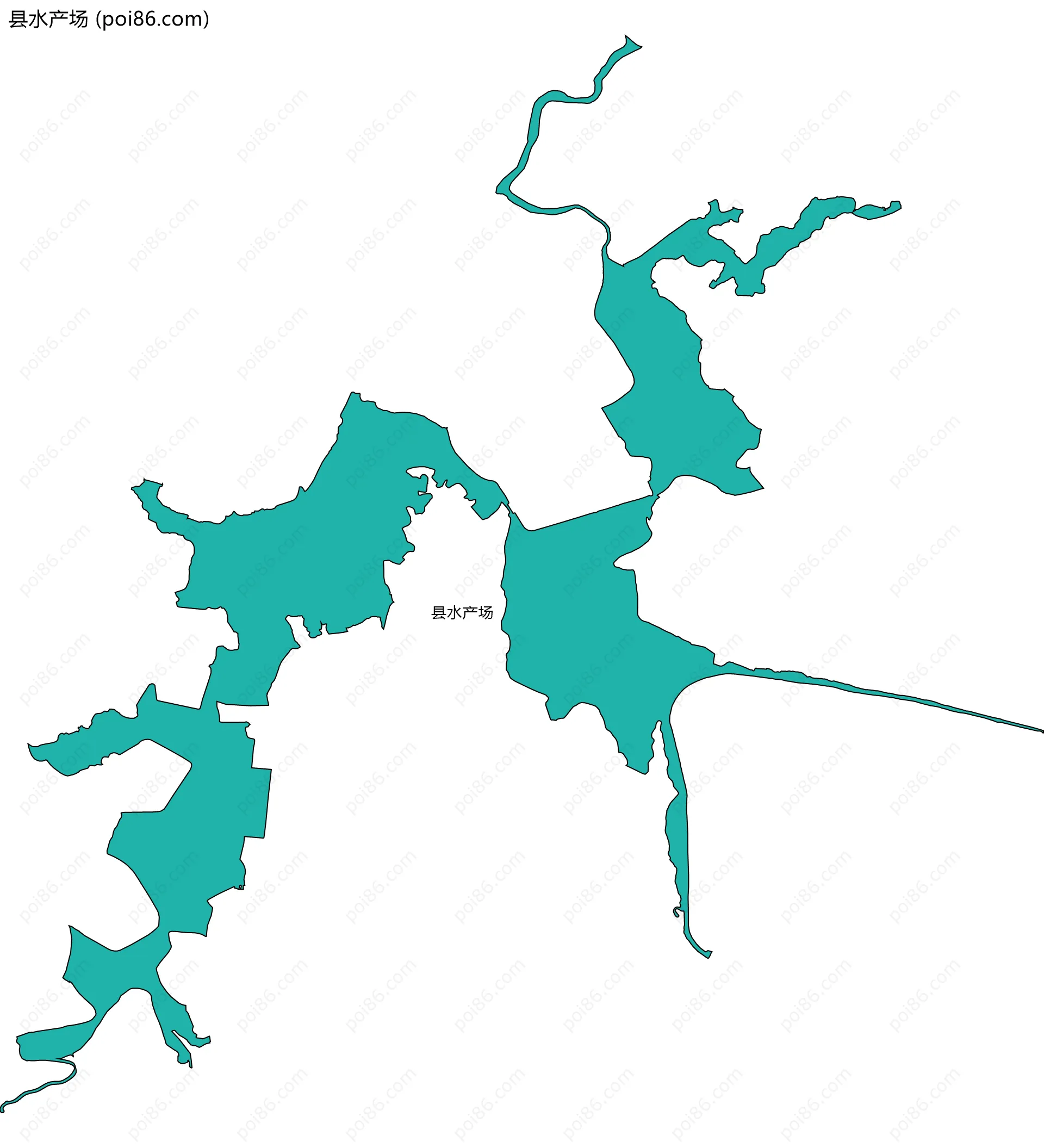 县水产场边界地图