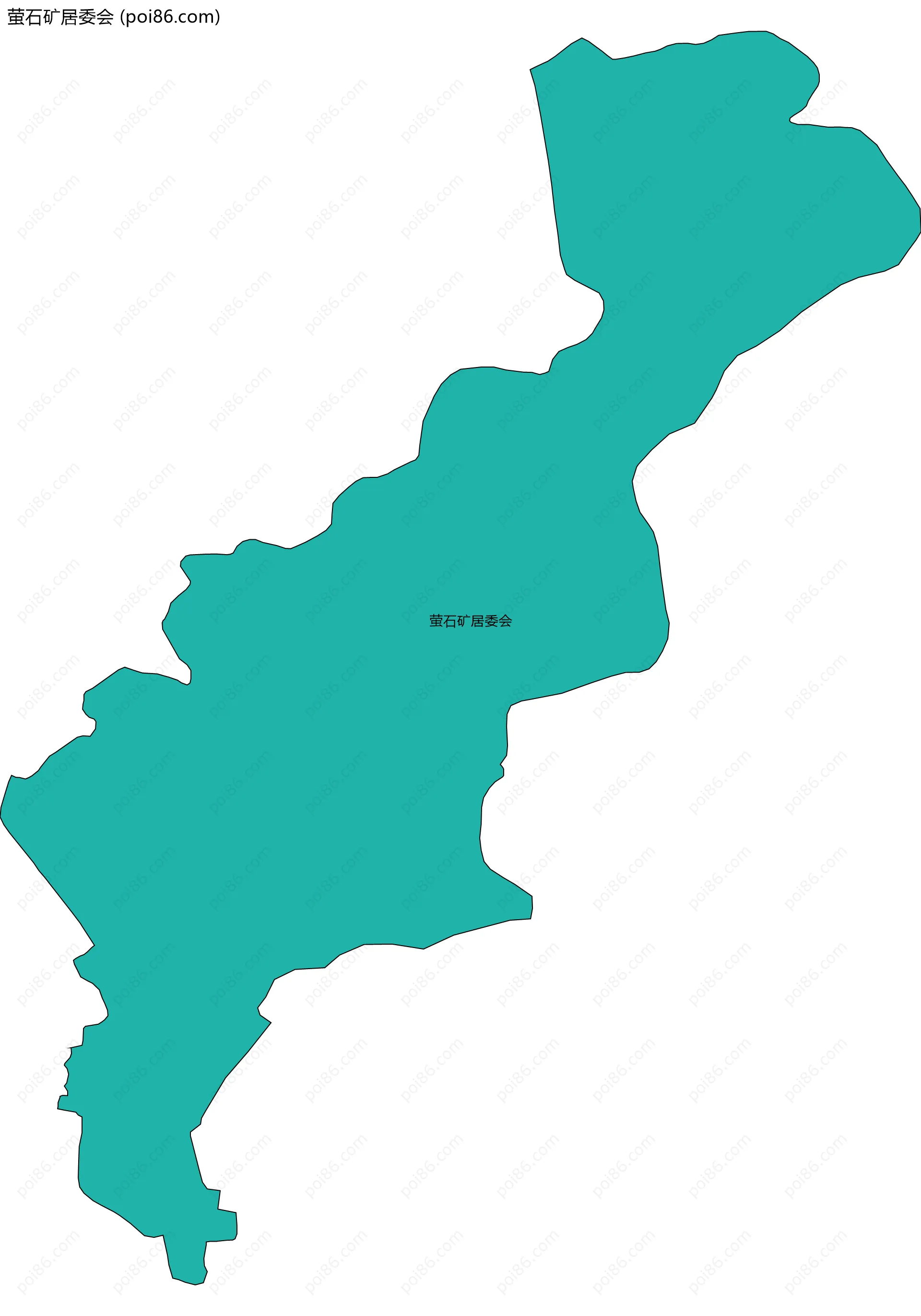 萤石矿居委会边界地图