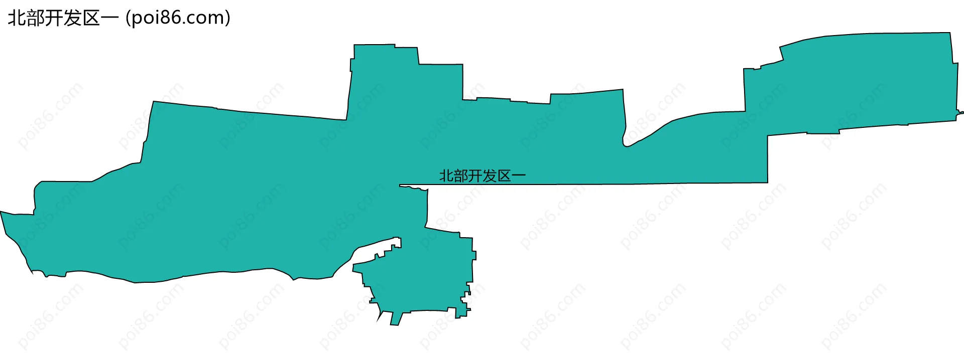 北部开发区一边界地图