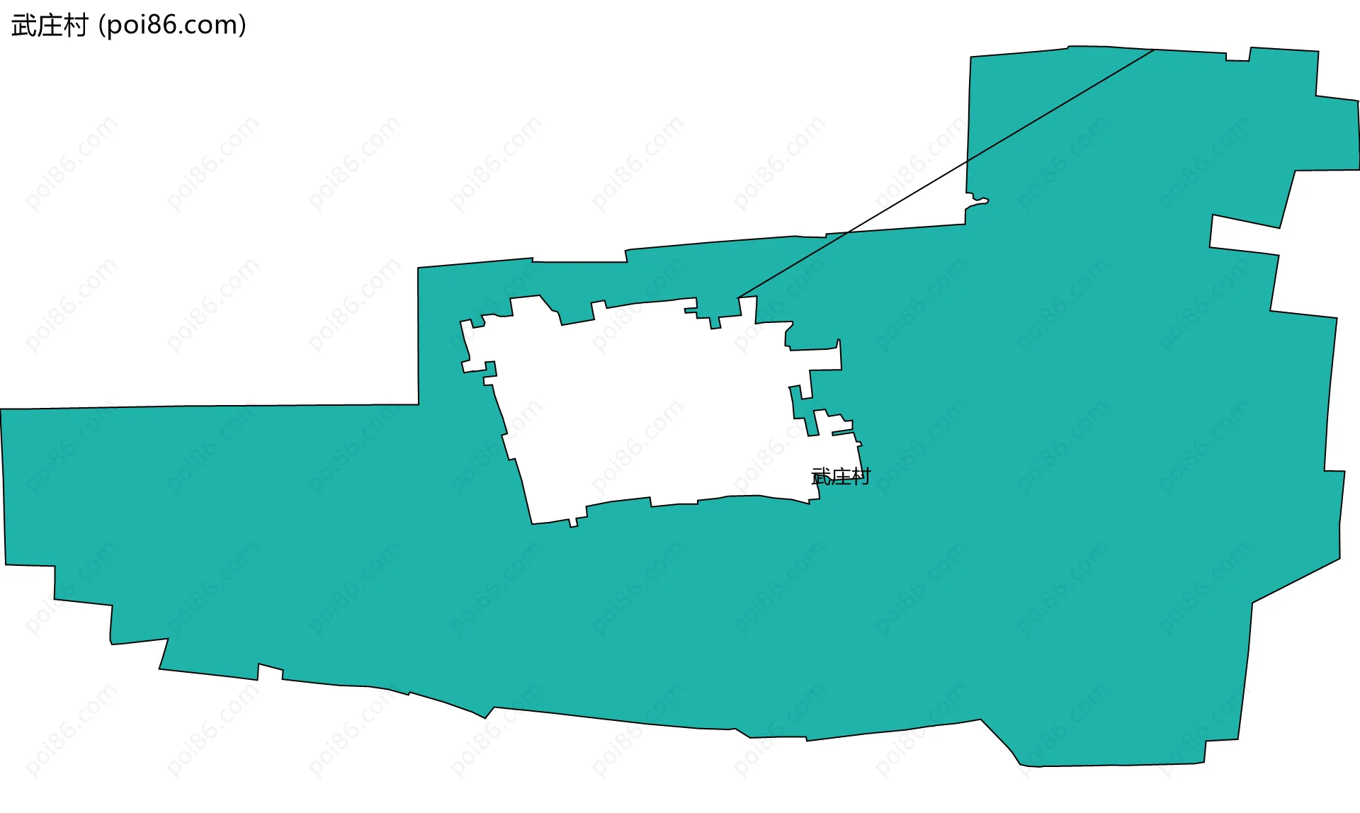武庄村边界地图