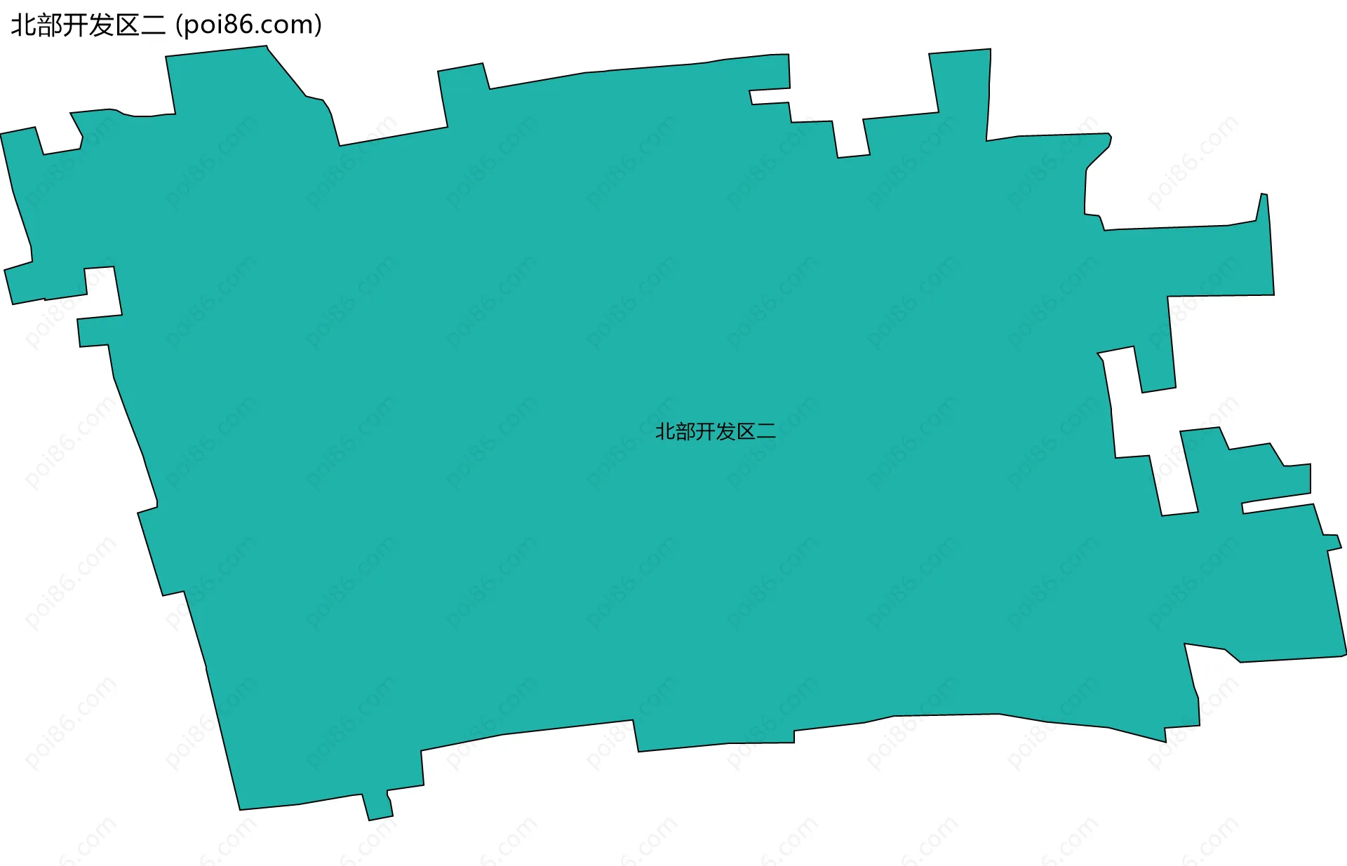 北部开发区二边界地图