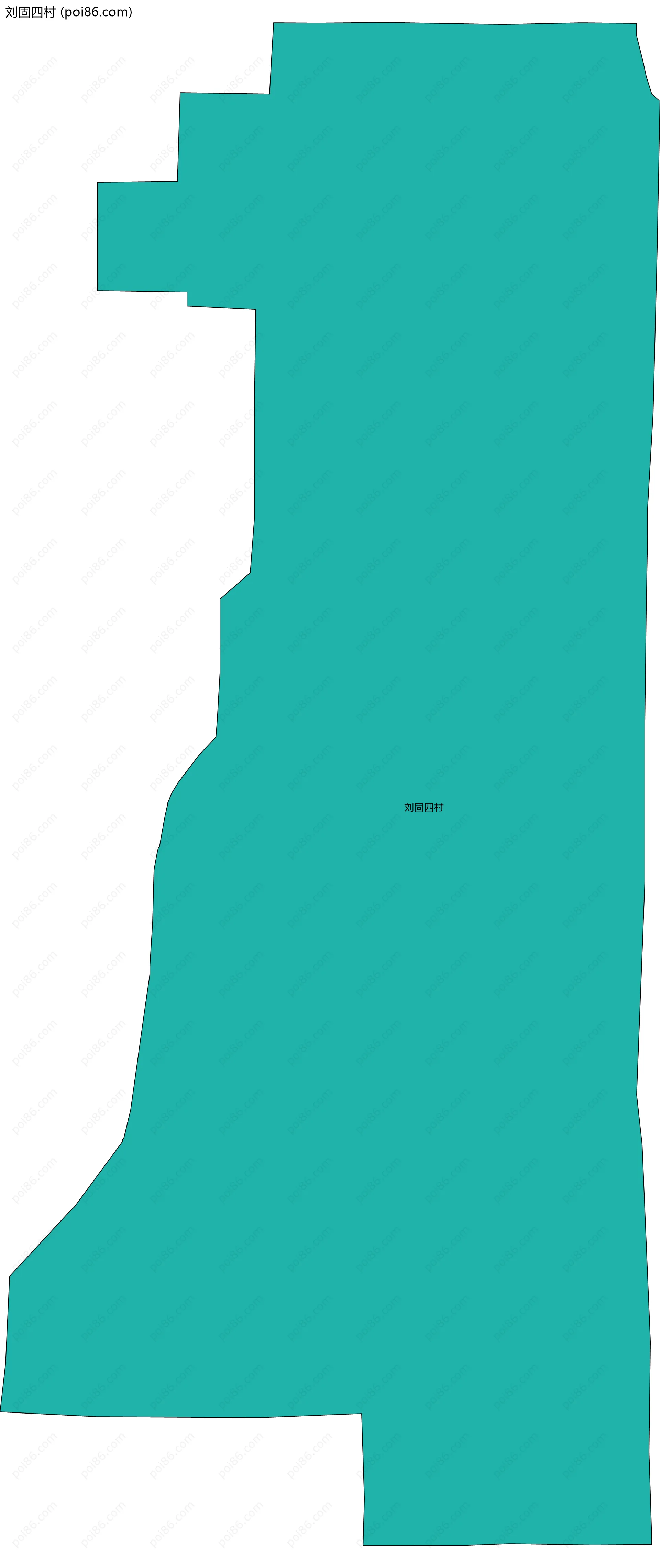 刘固四村边界地图