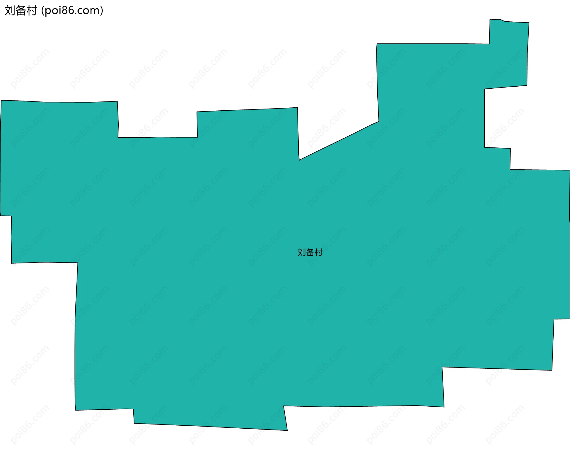 刘备村边界地图