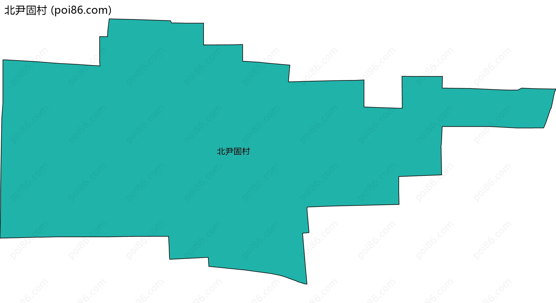北尹固村边界地图