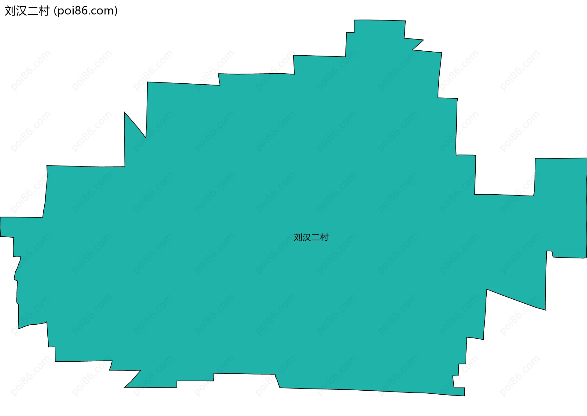 刘汉二村边界地图
