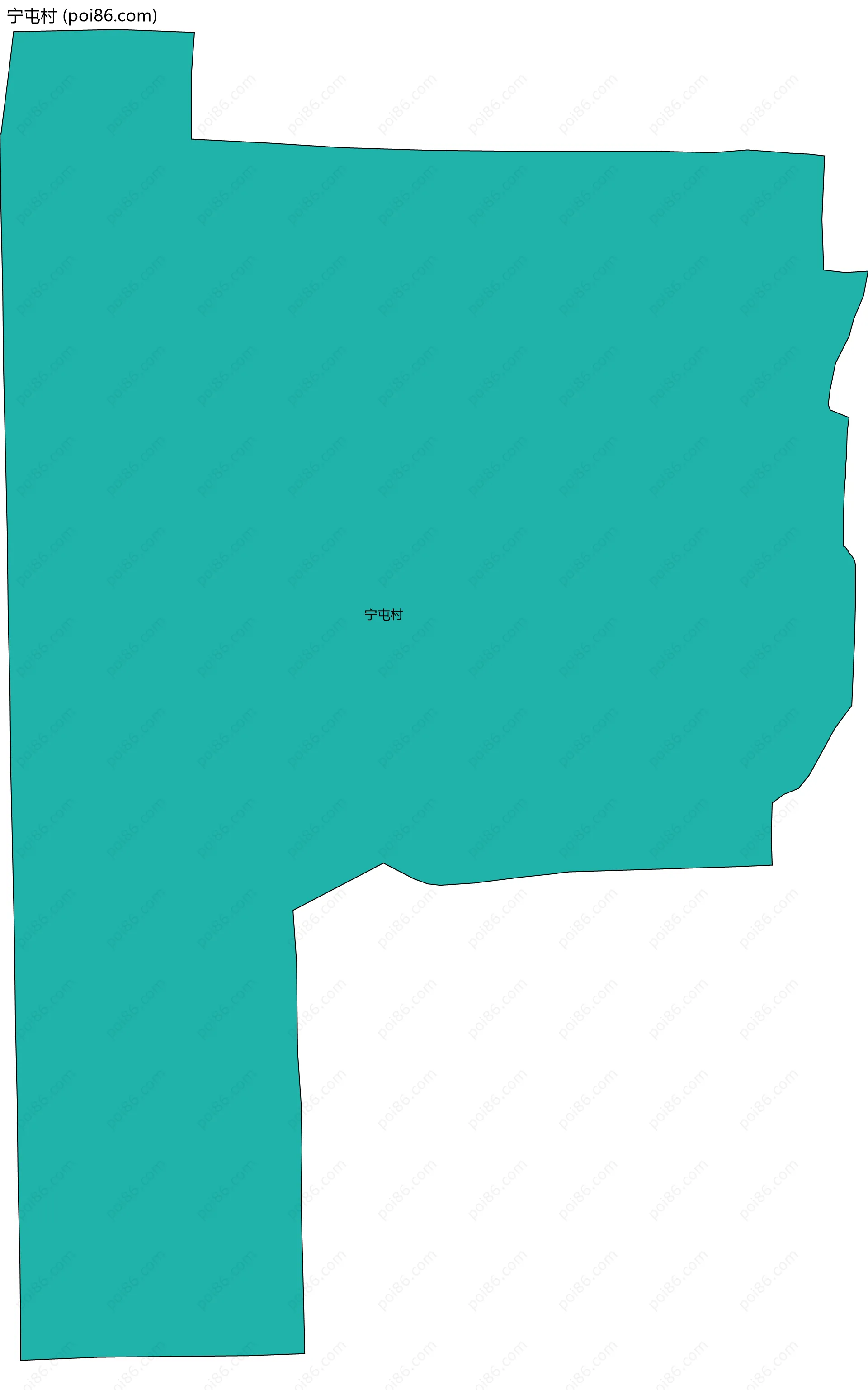 宁屯村边界地图