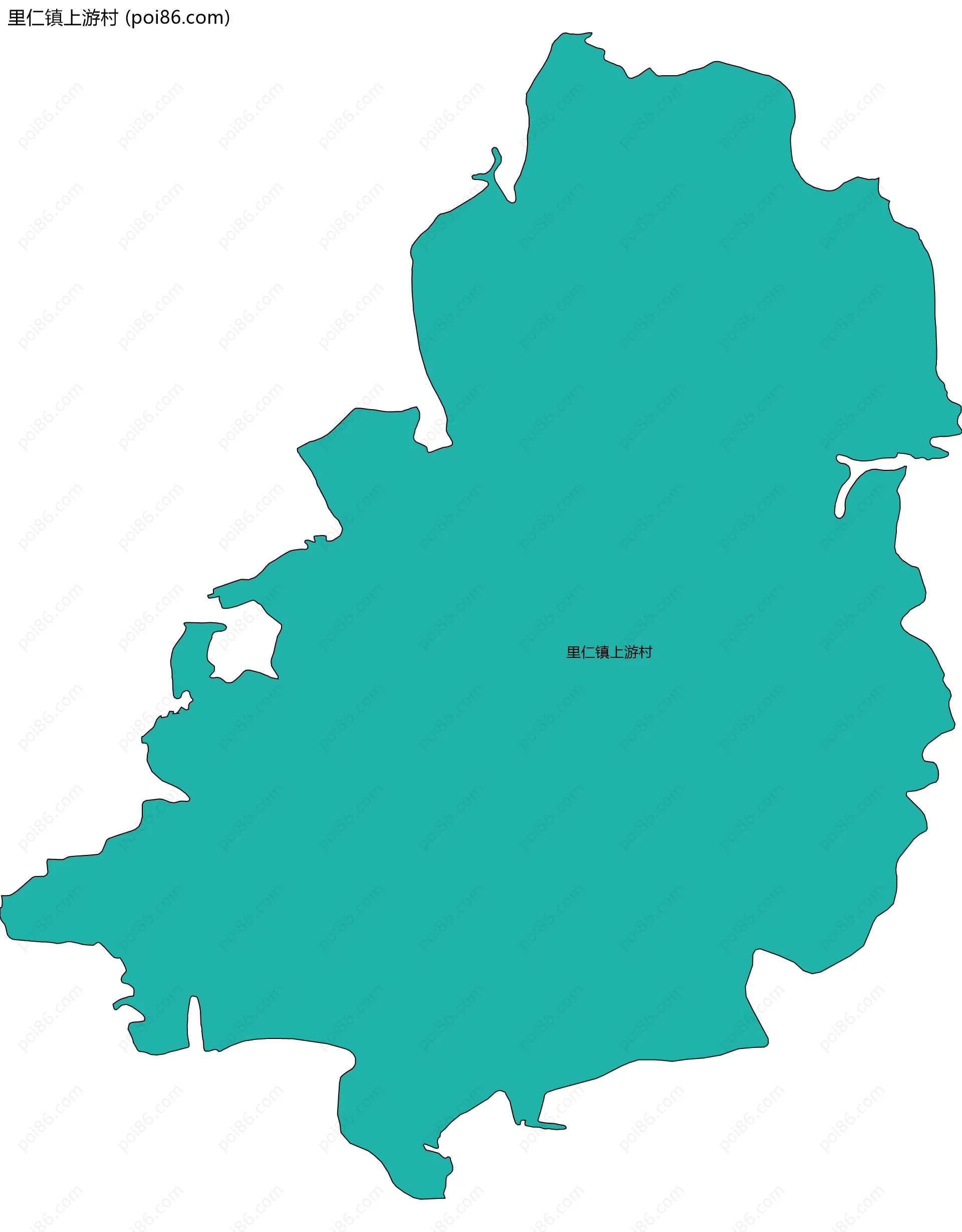里仁镇上游村边界地图