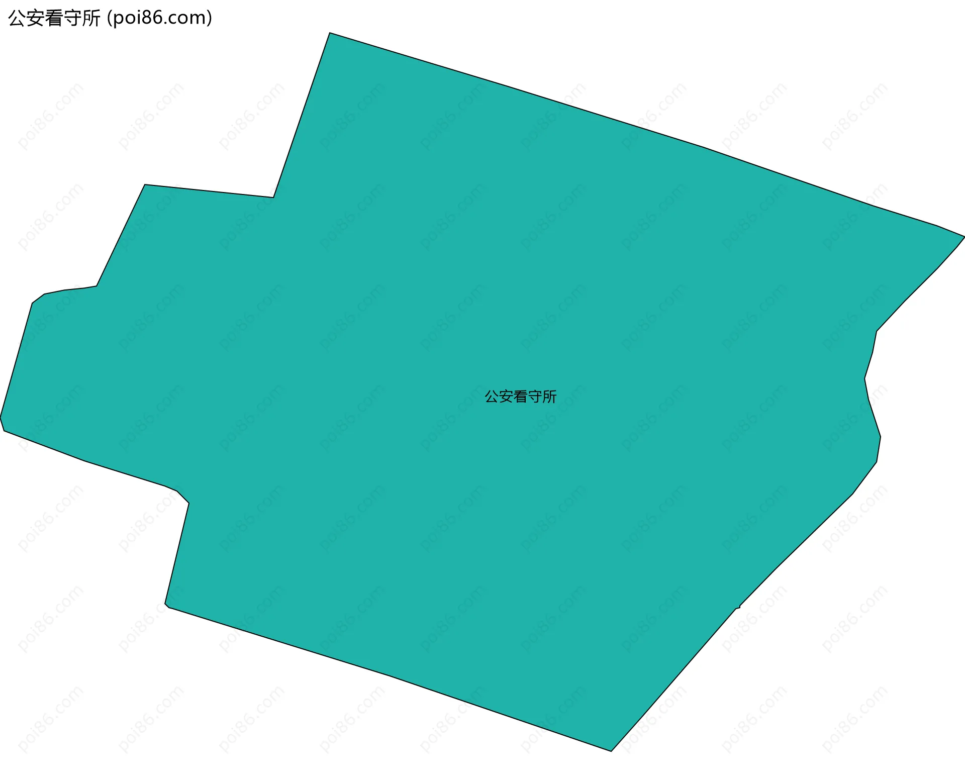 公安看守所边界地图