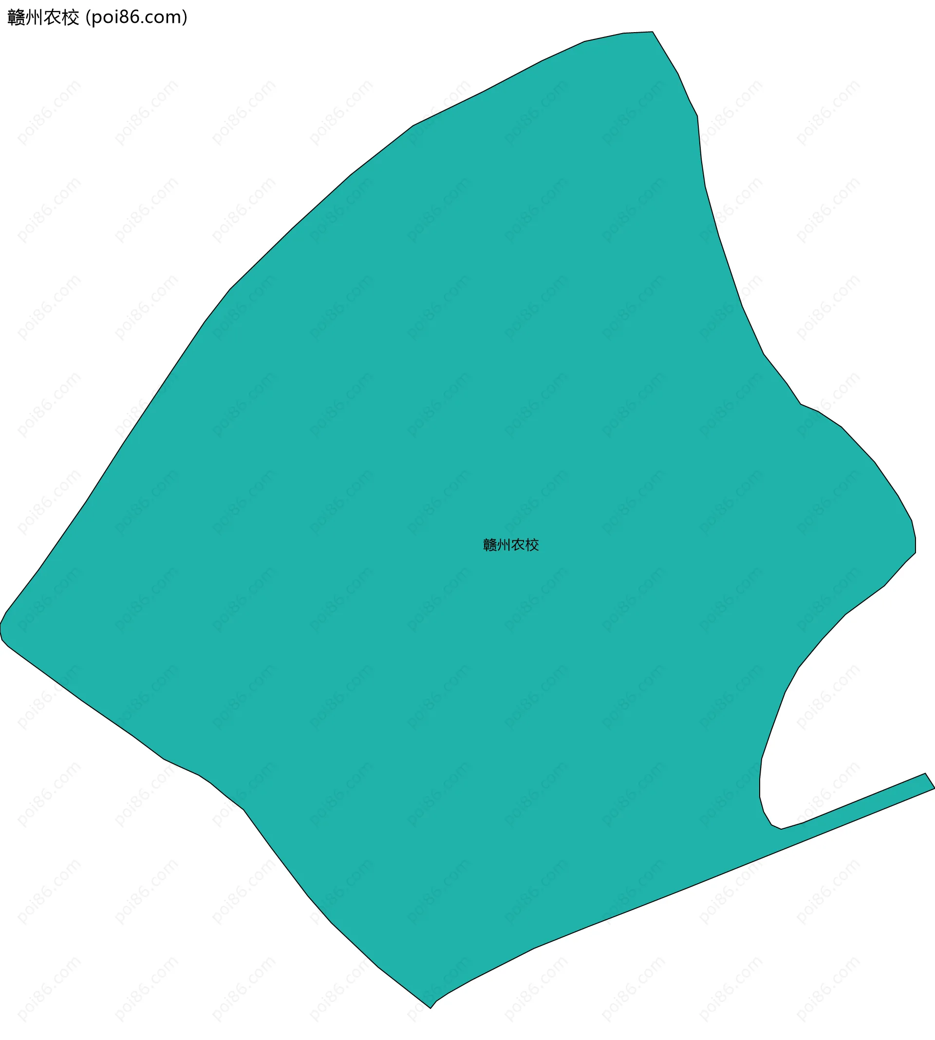 赣州农校边界地图