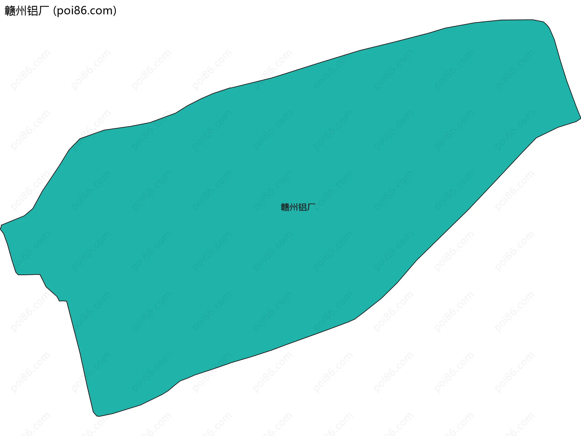 赣州铝厂边界地图
