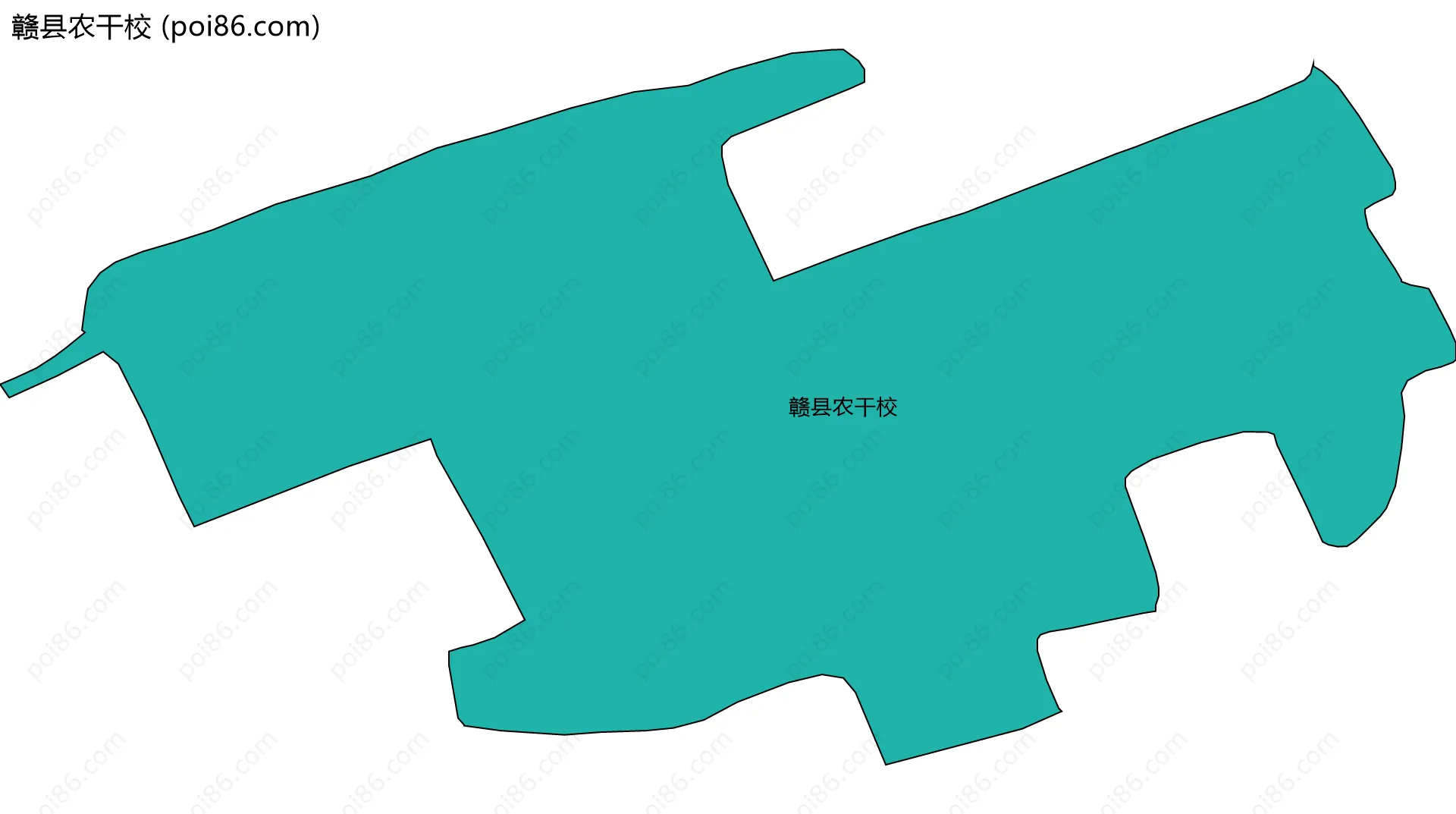 赣县农干校边界地图