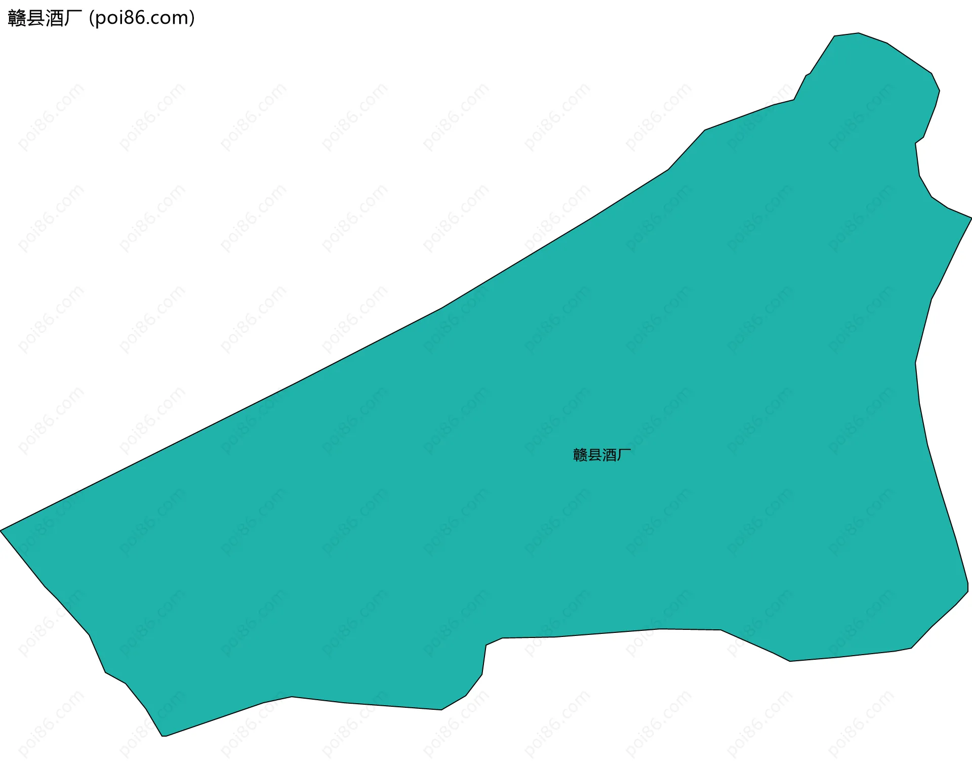 赣县酒厂边界地图