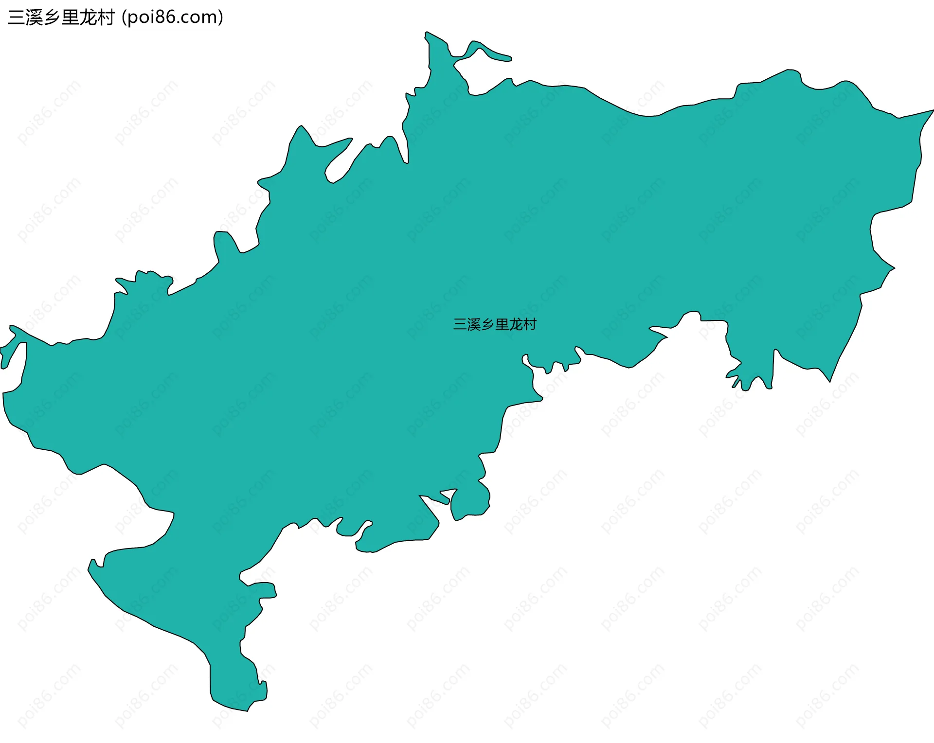 三溪乡里龙村边界地图