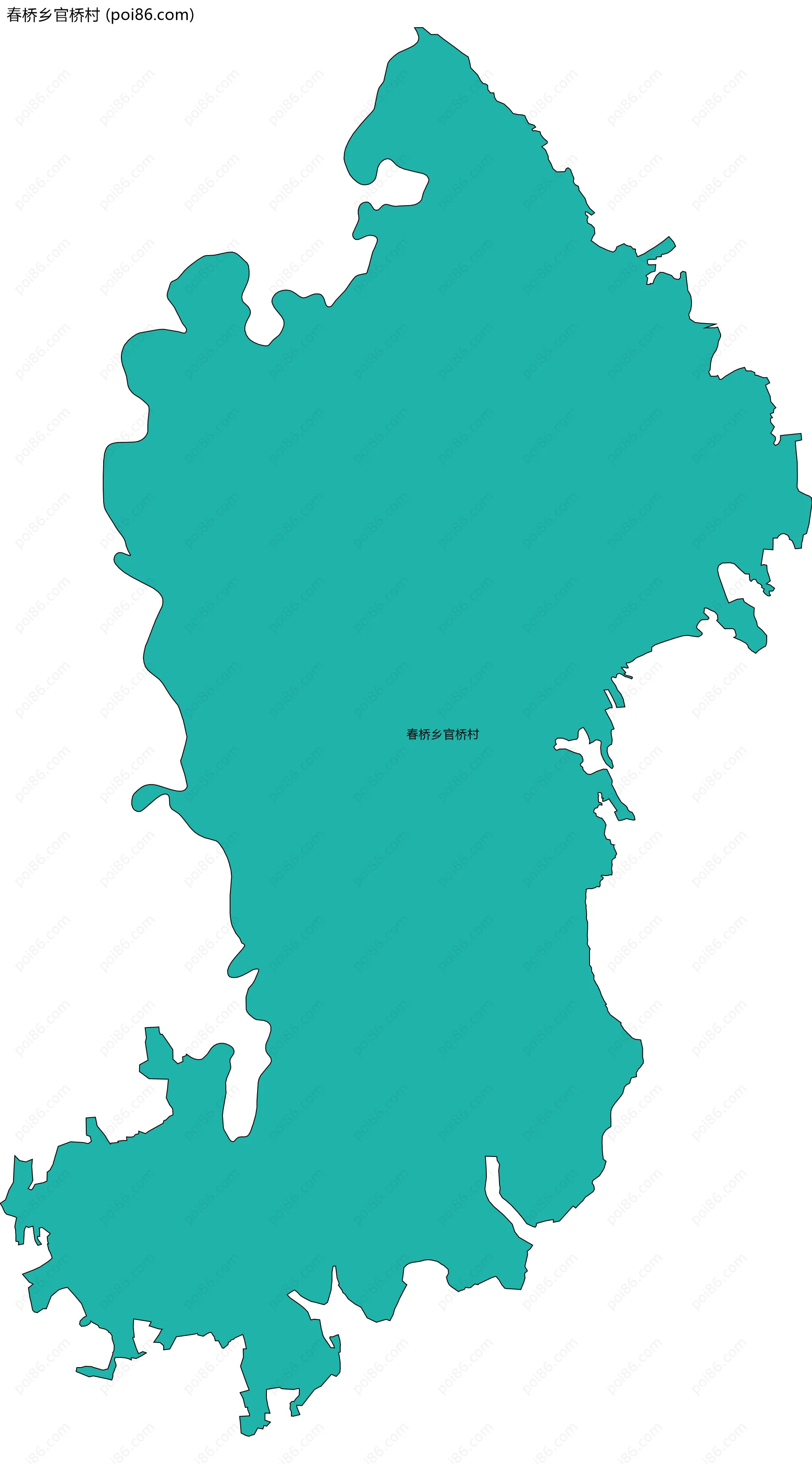 春桥乡官桥村边界地图