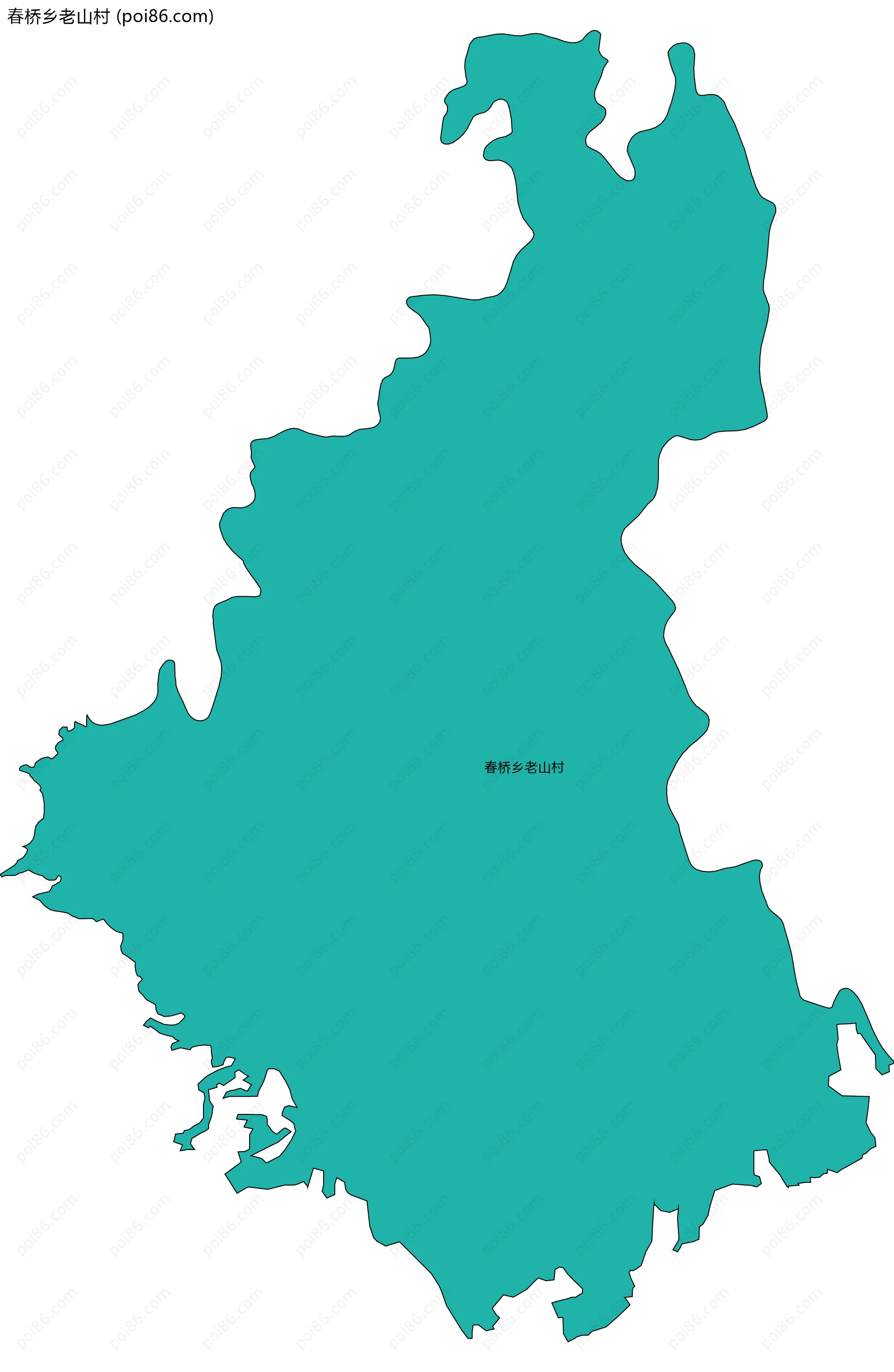 春桥乡老山村边界地图