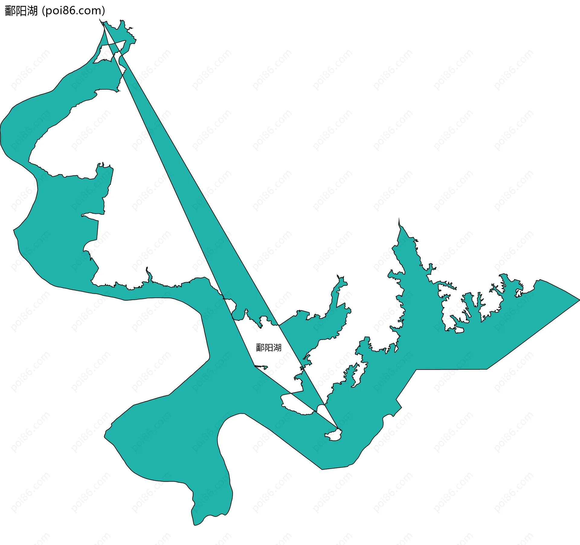 鄱阳湖边界地图