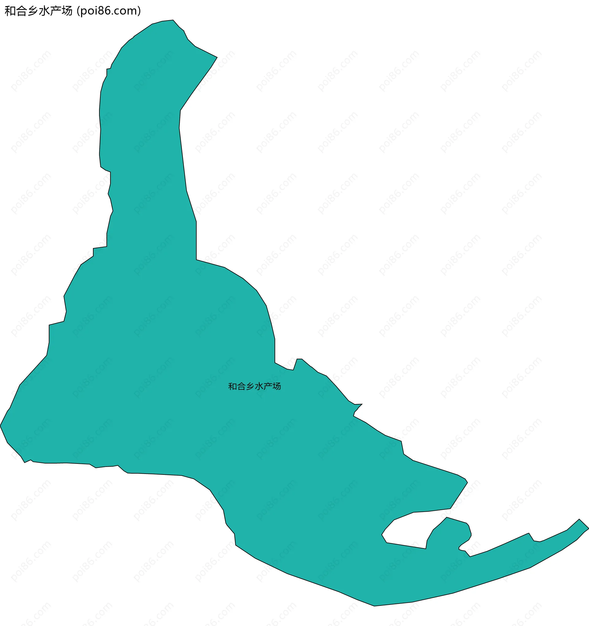 和合乡水产场边界地图