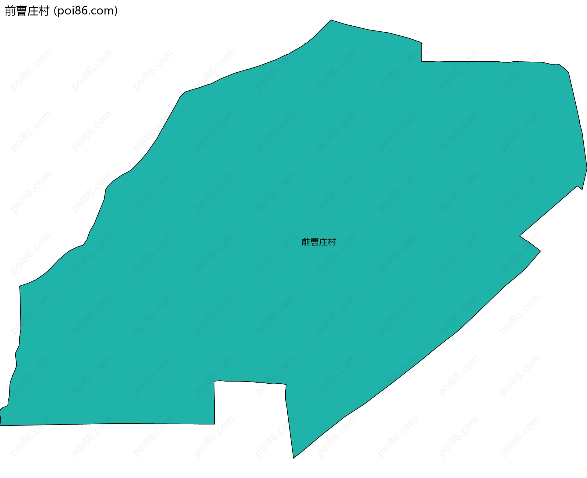 前曹庄村边界地图