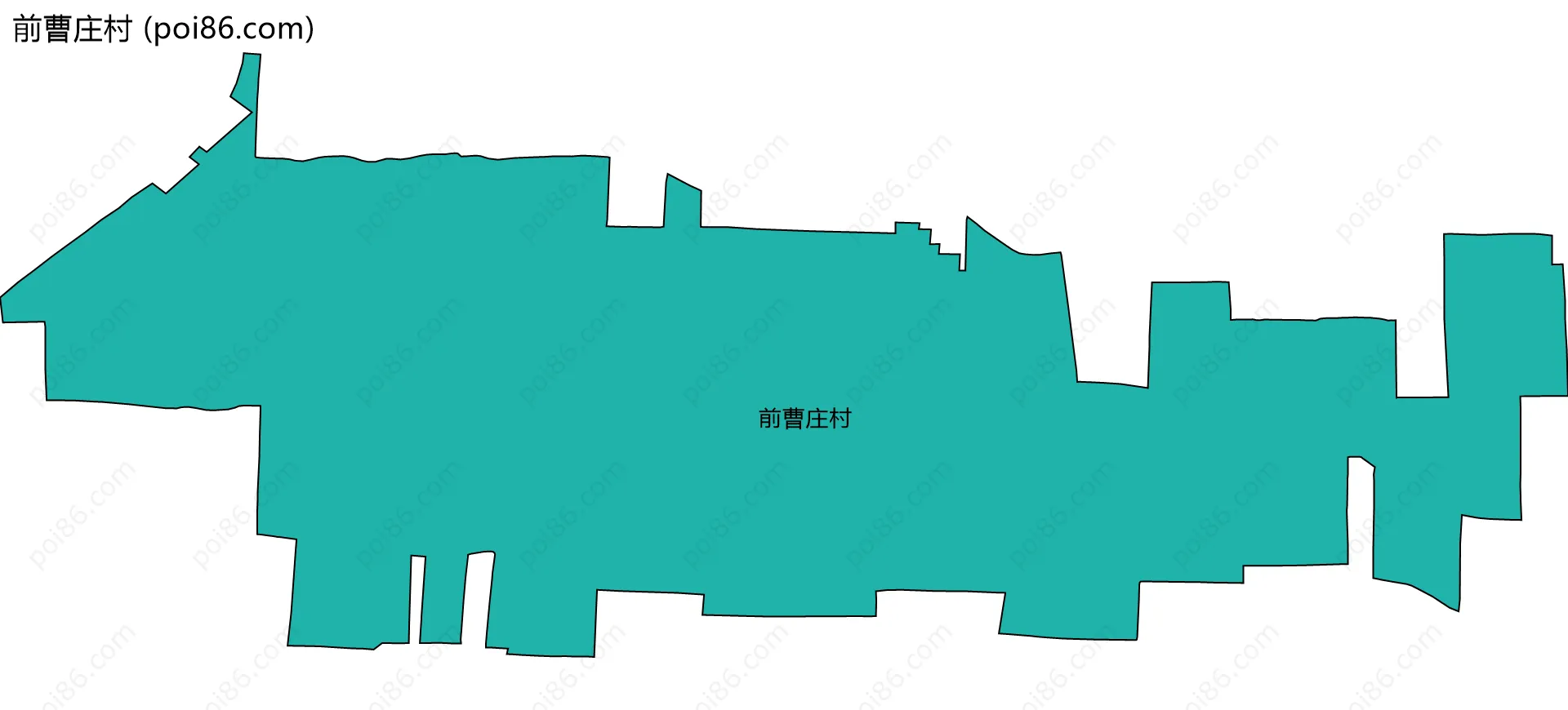 前曹庄村边界地图