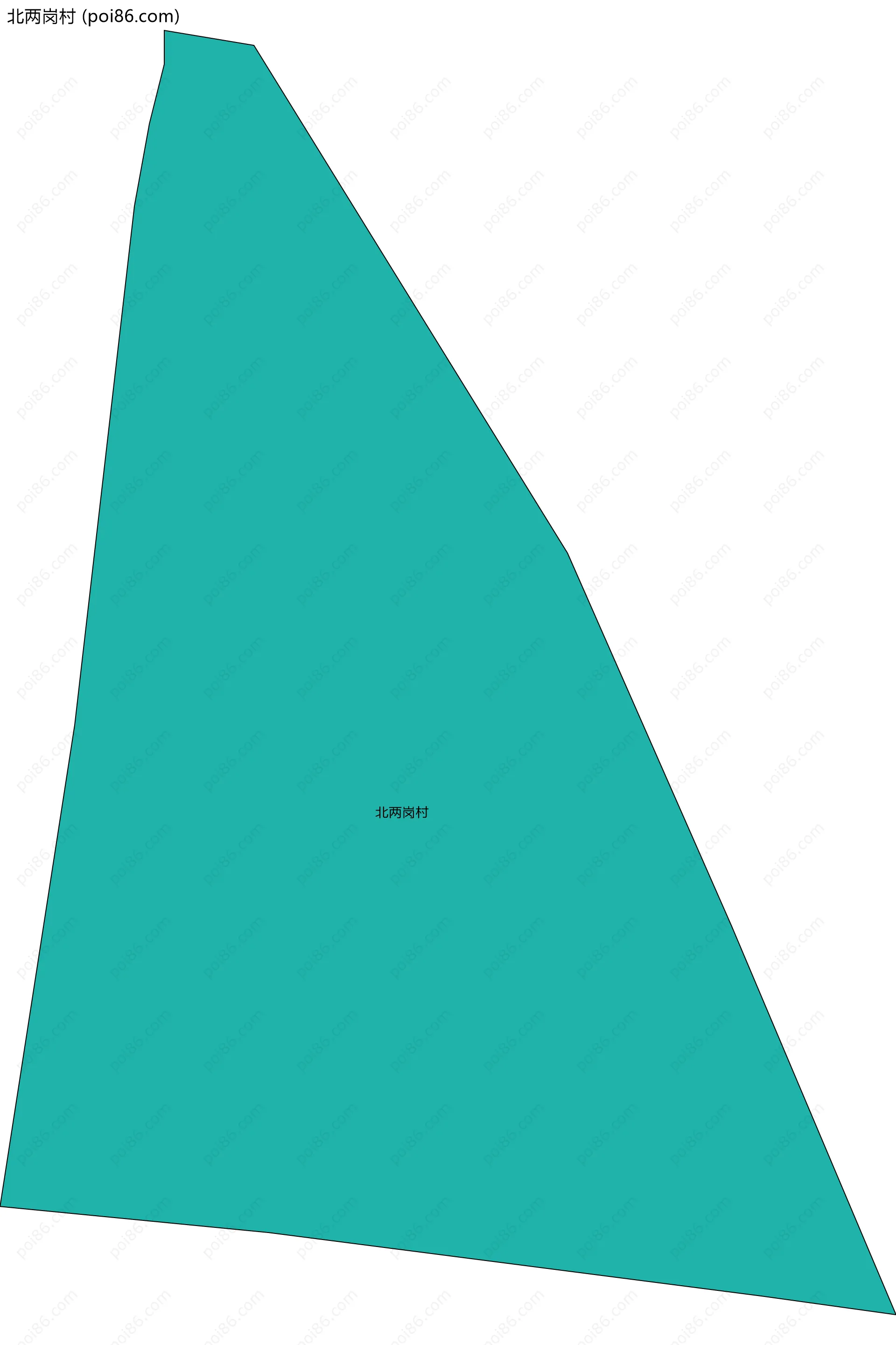 北两岗村边界地图