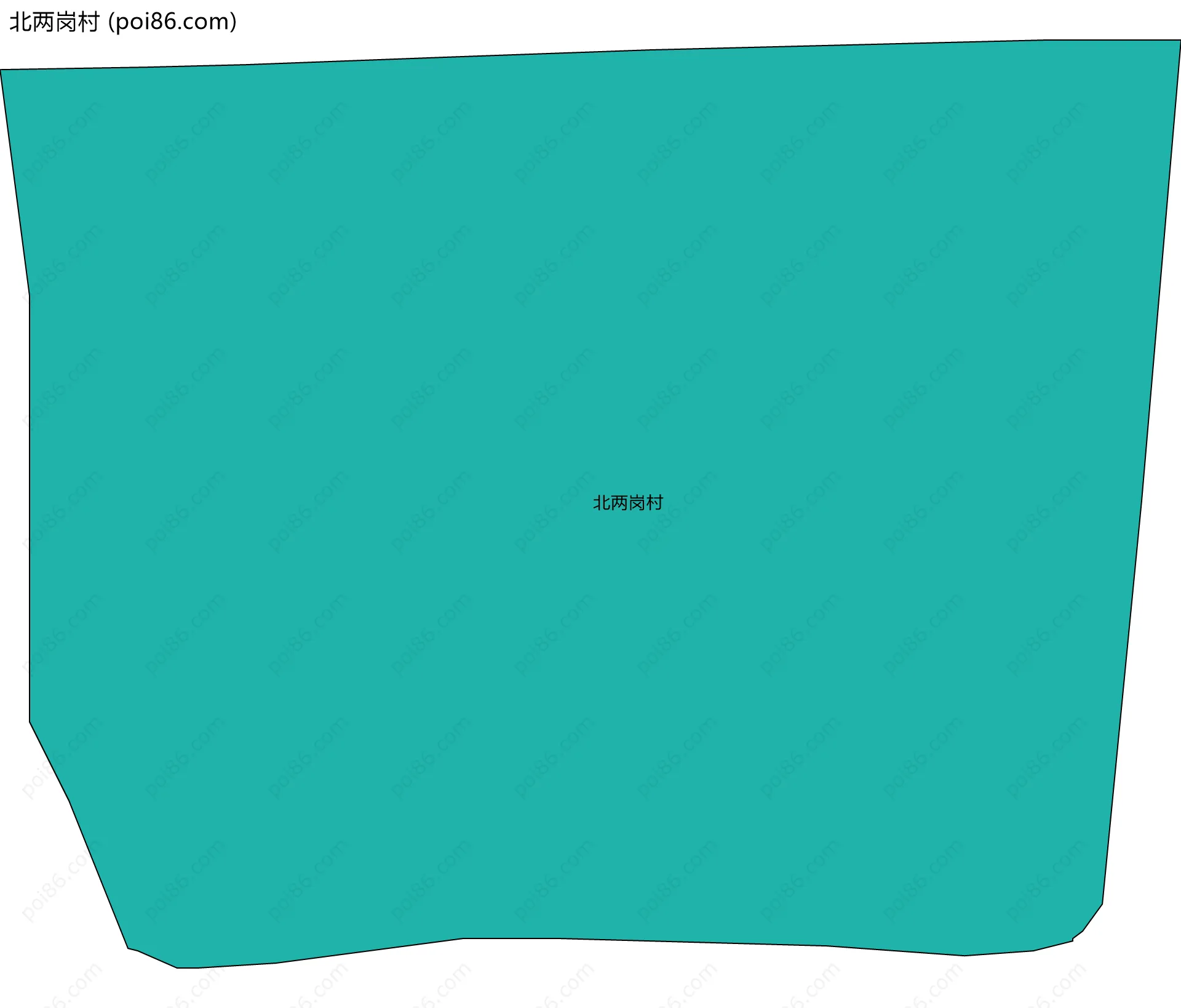 北两岗村边界地图