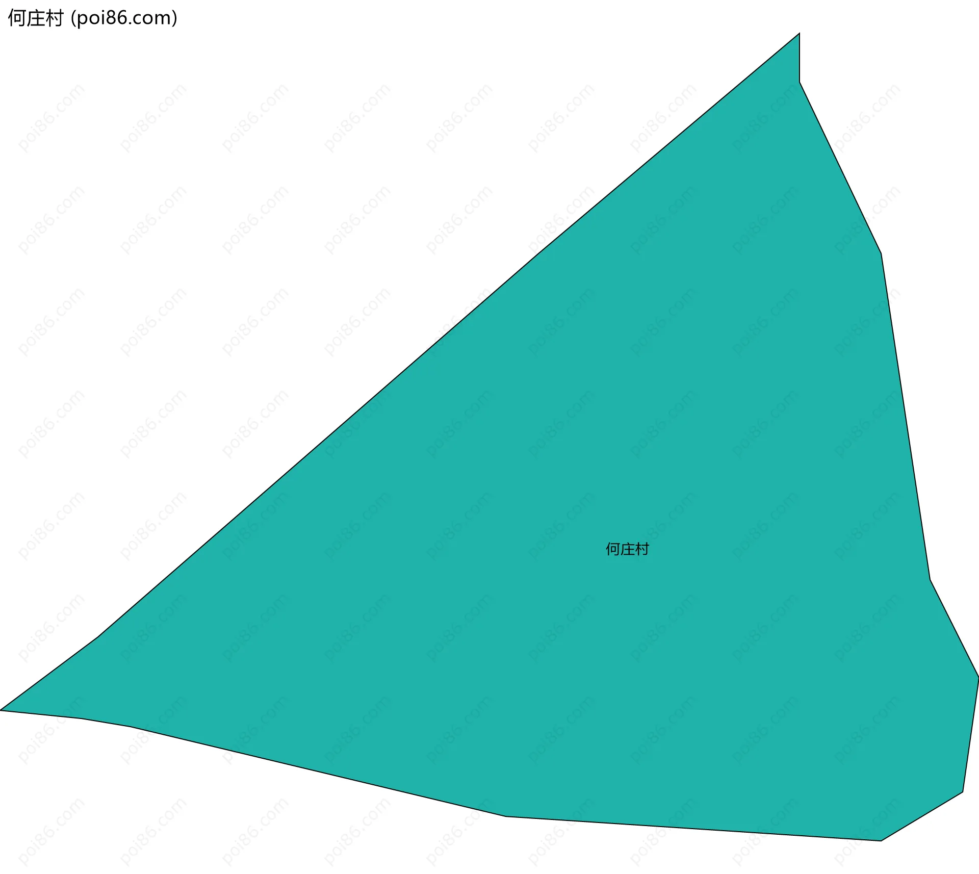 何庄村边界地图