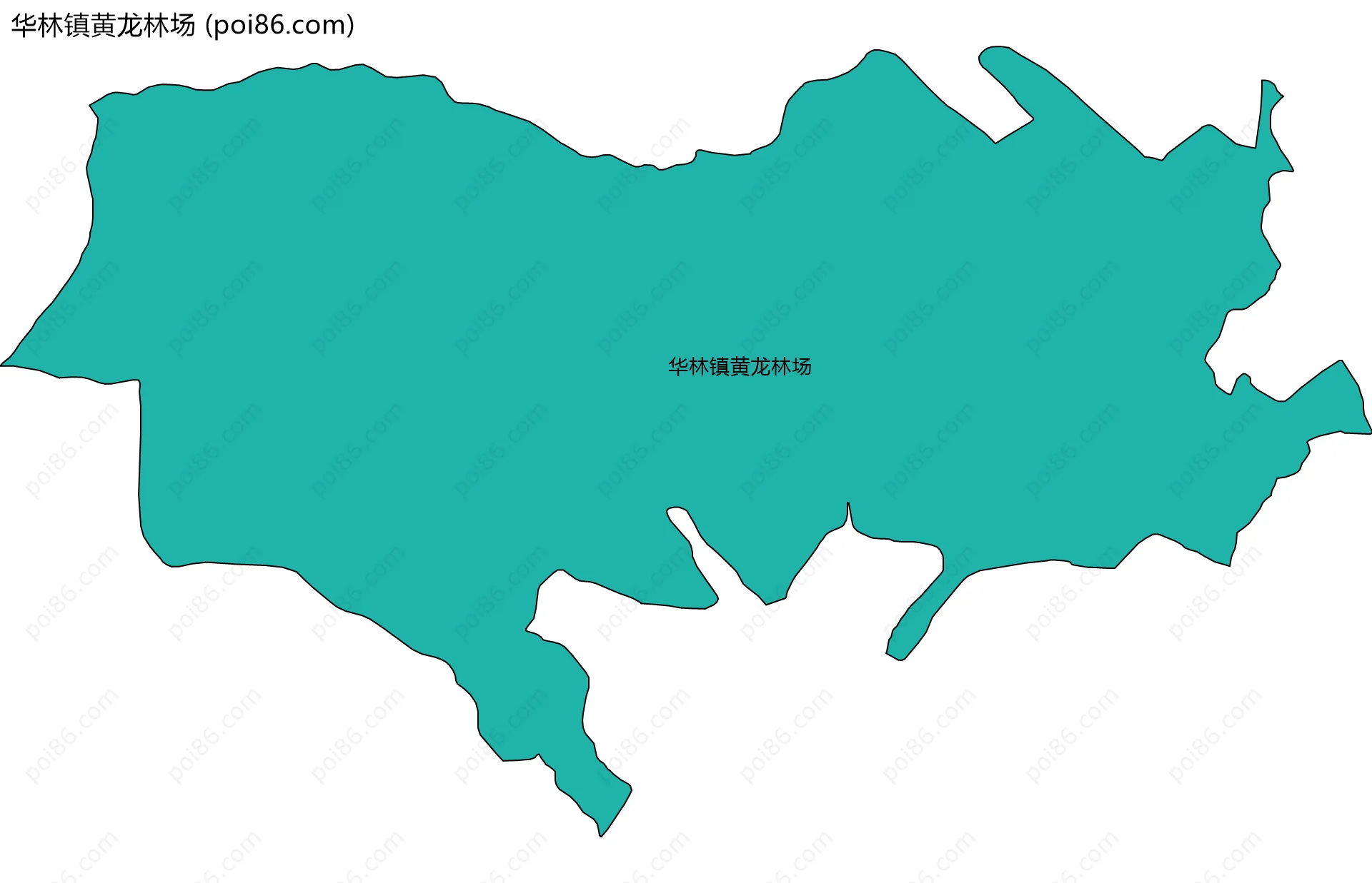 华林镇黄龙林场边界地图