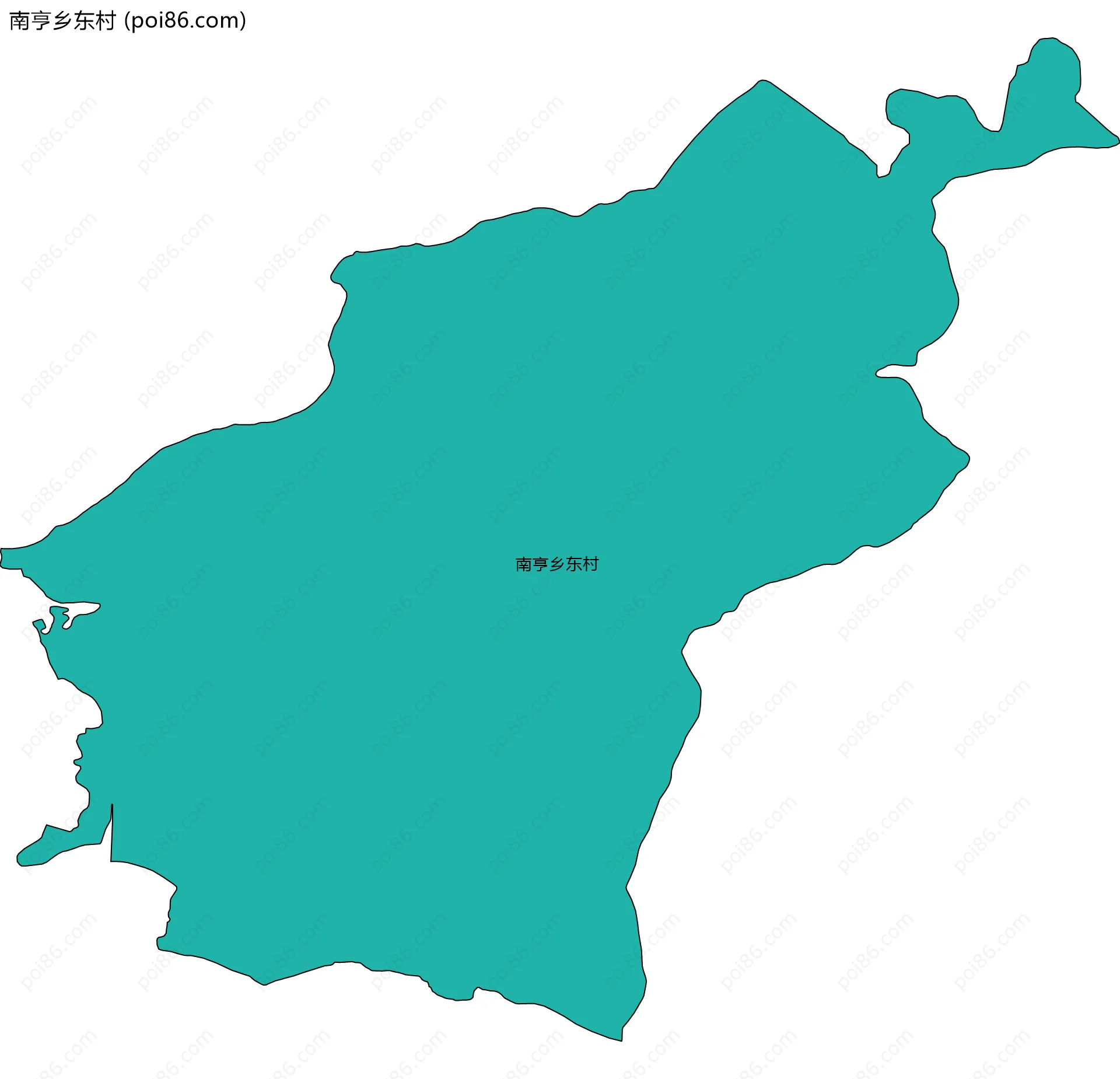 南亨乡东村边界地图