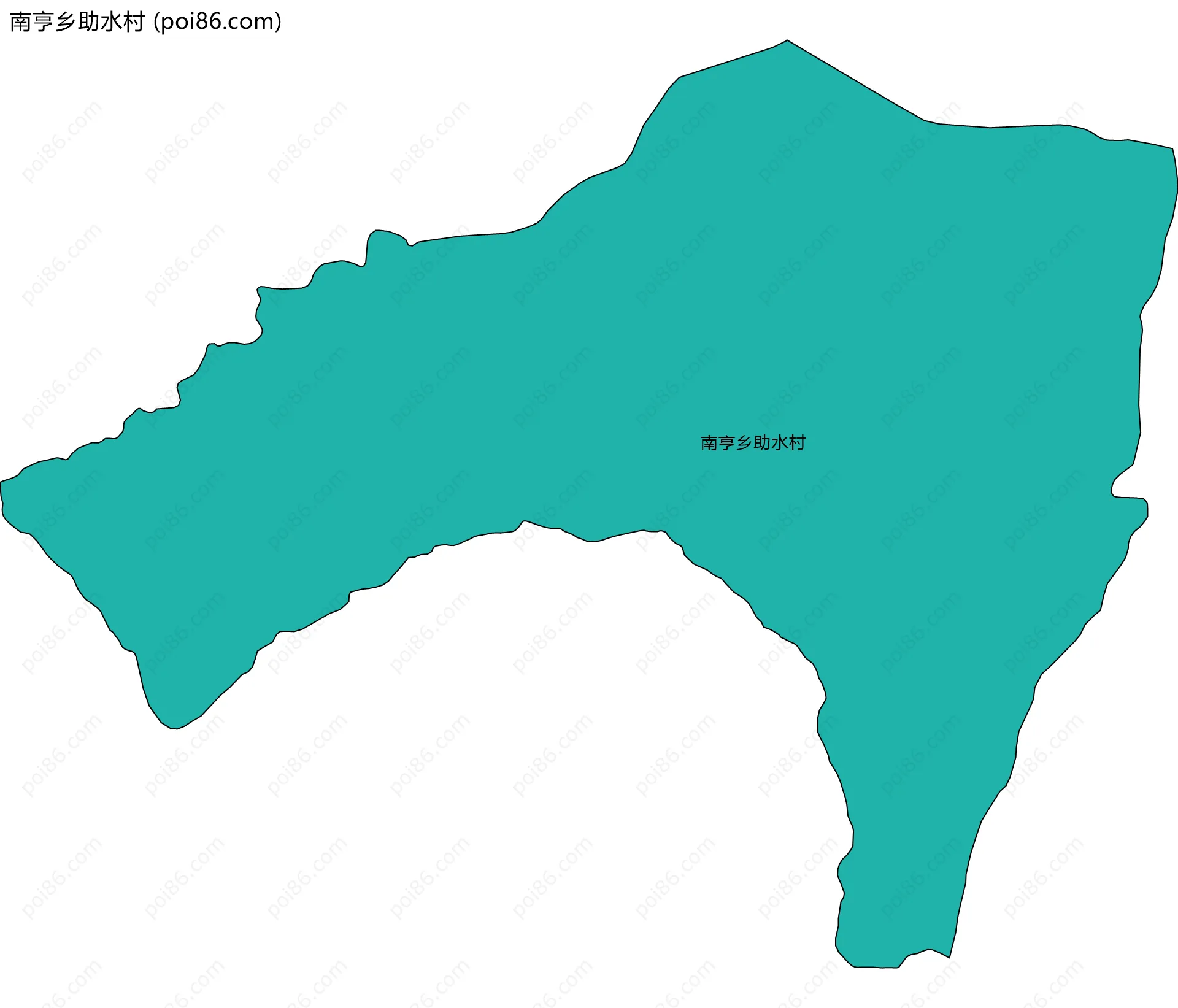 南亨乡助水村边界地图