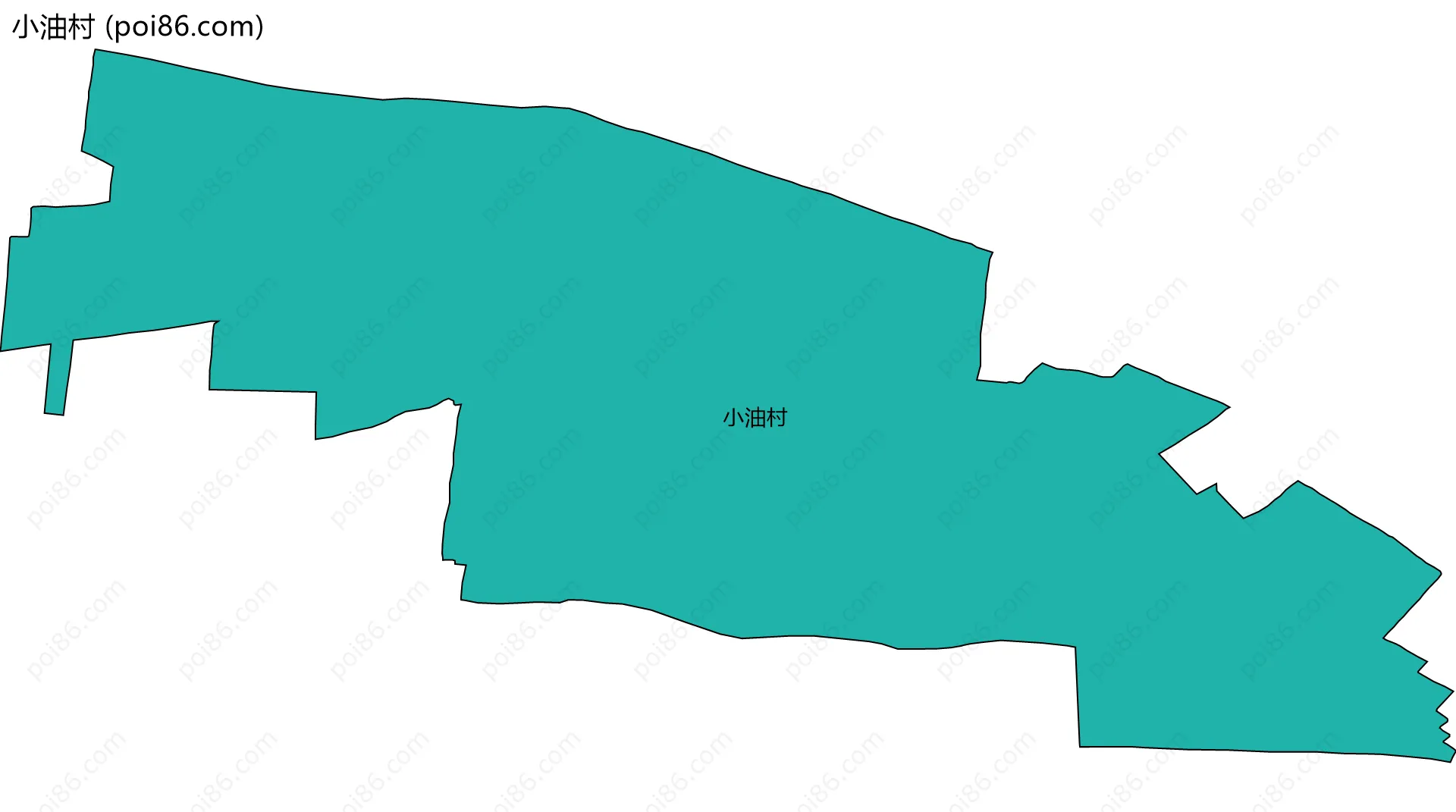 小油村边界地图