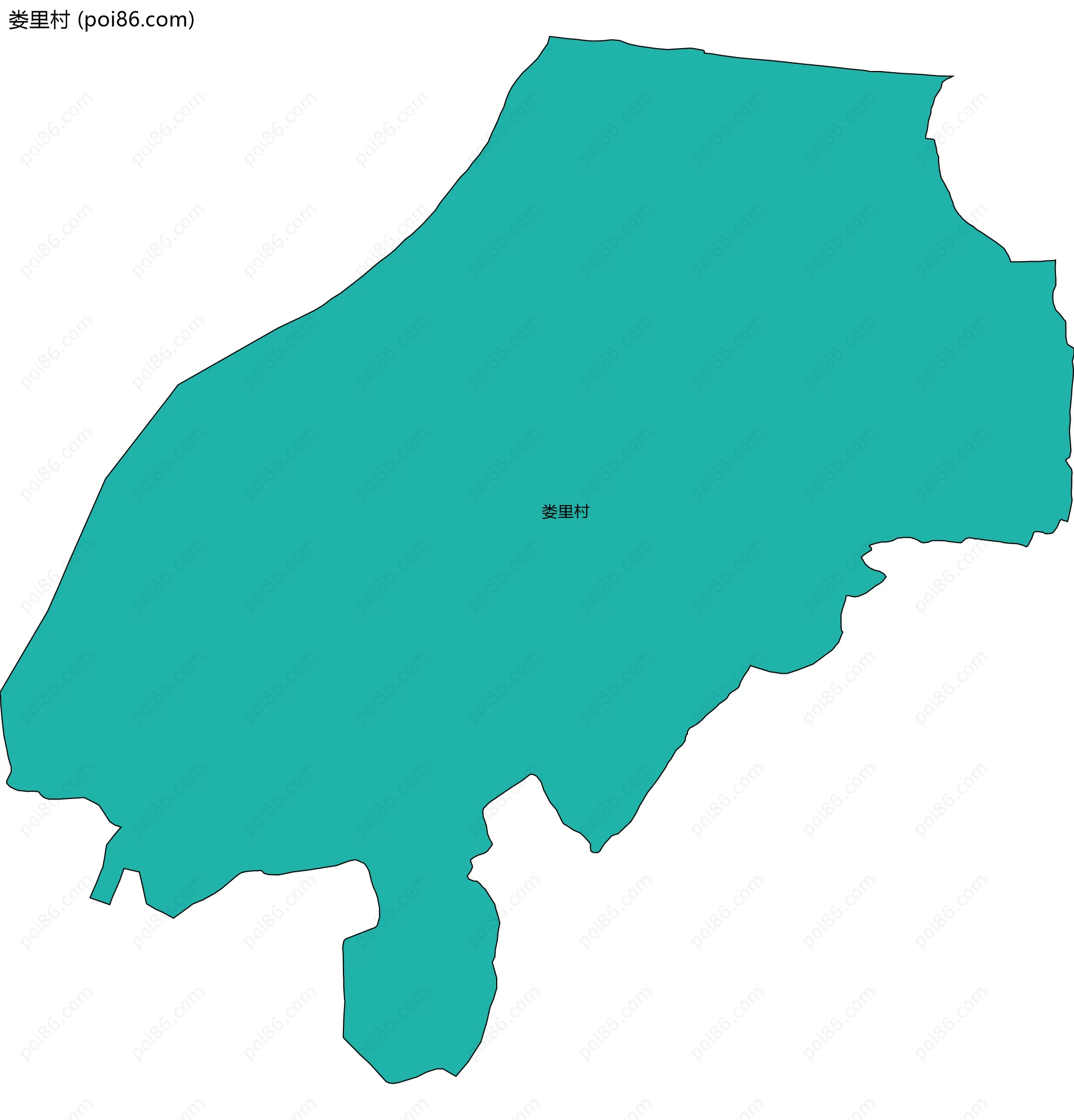 娄里村边界地图