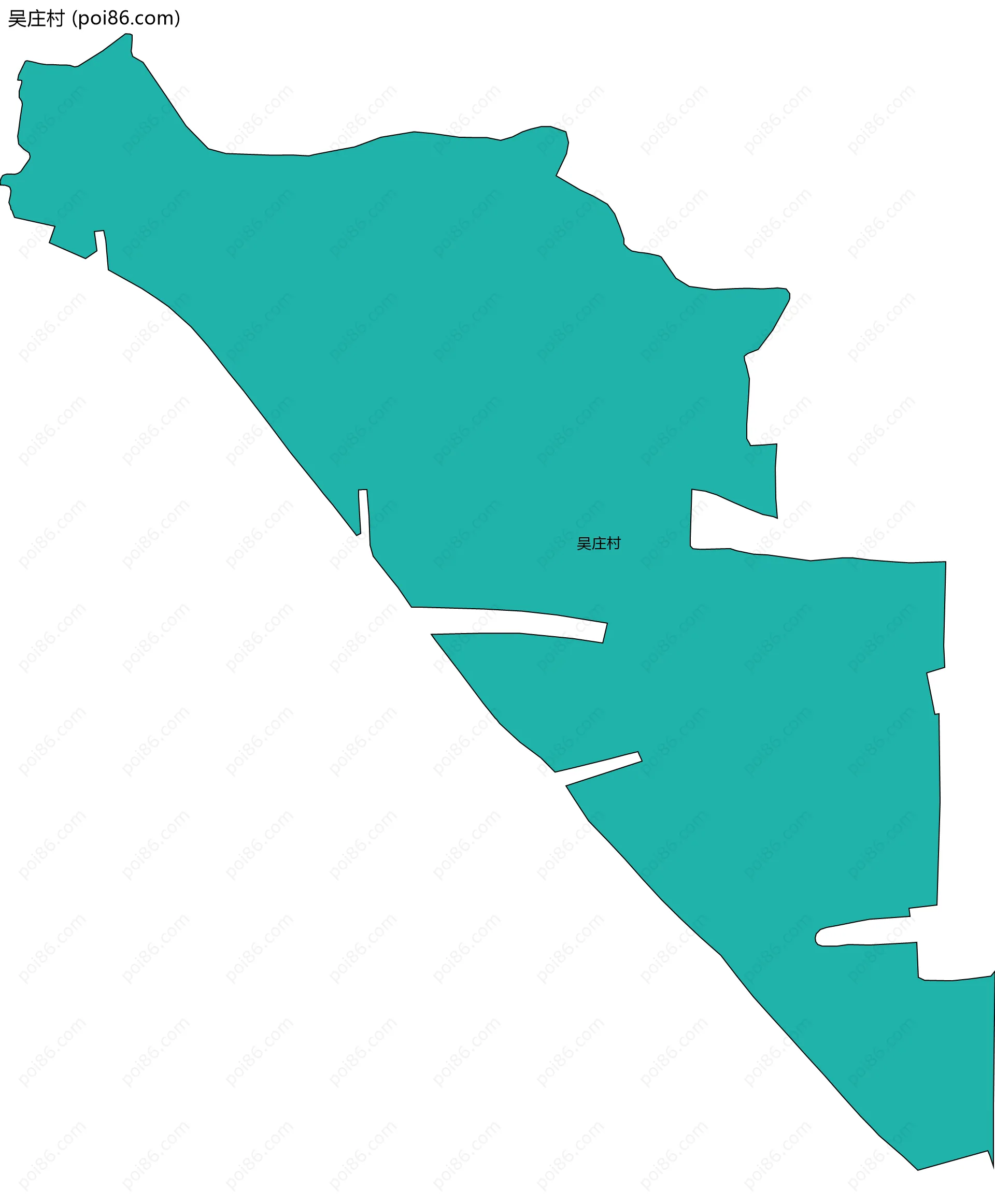 吴庄村边界地图
