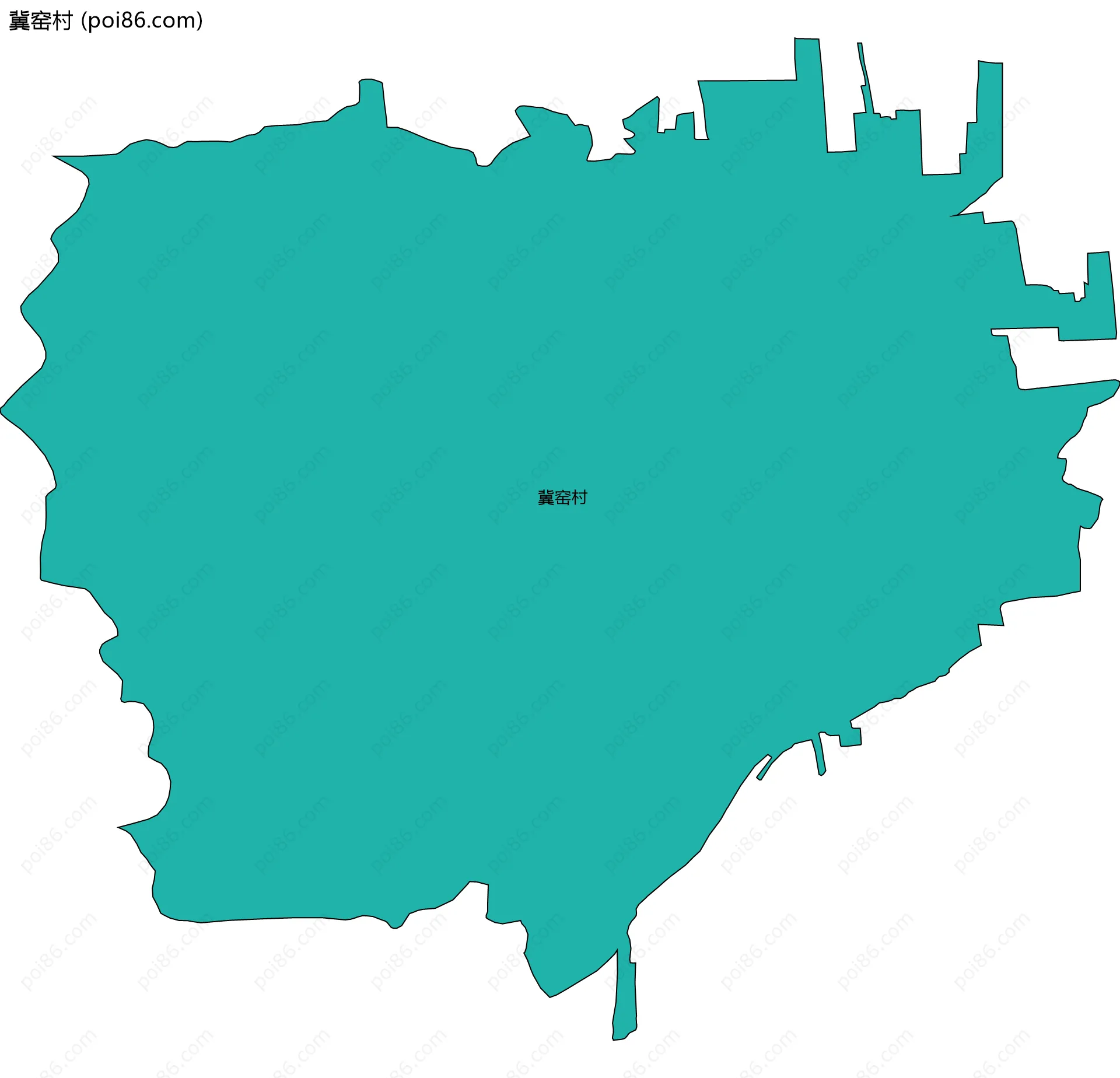 冀窑村边界地图