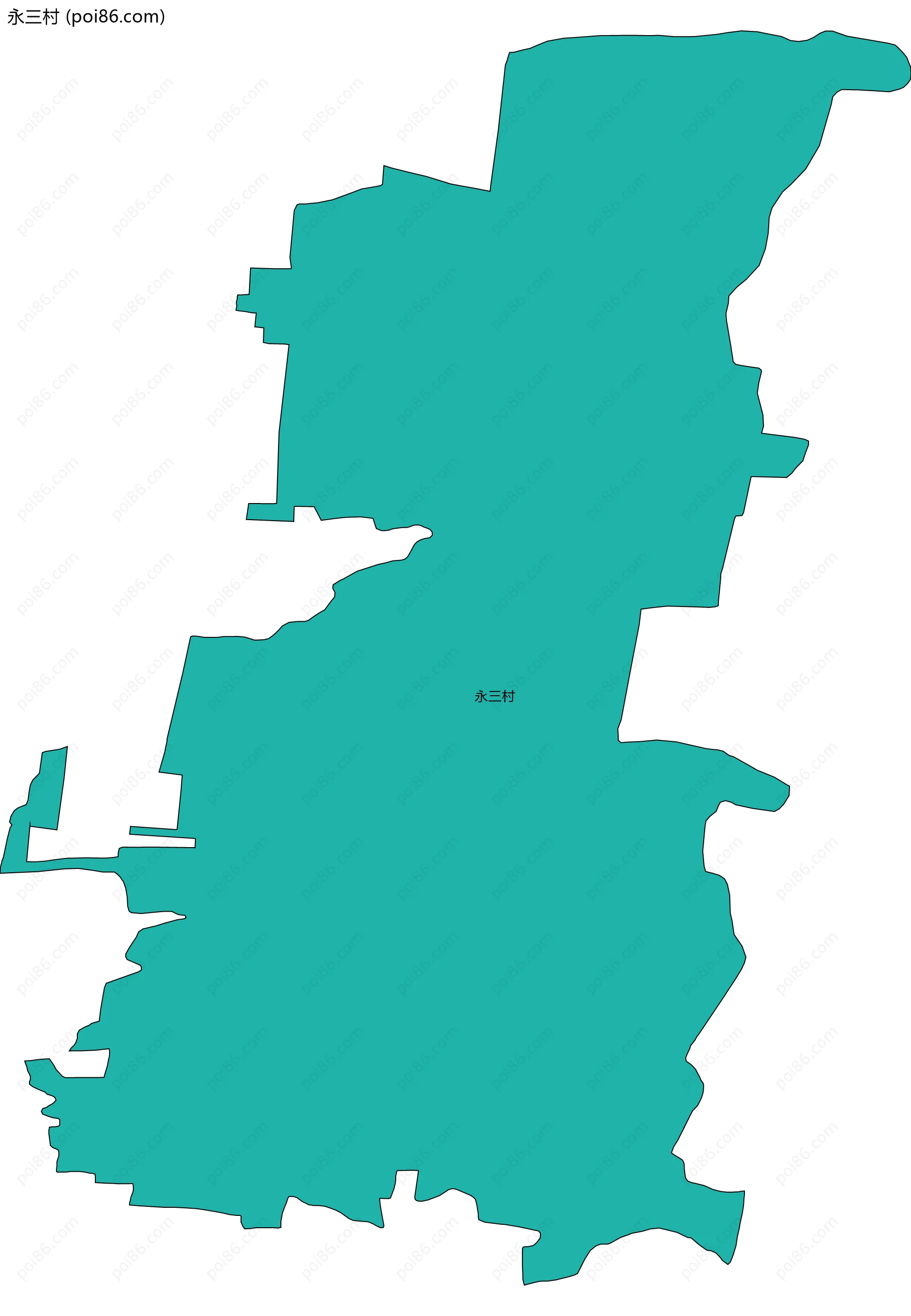 永三村边界地图