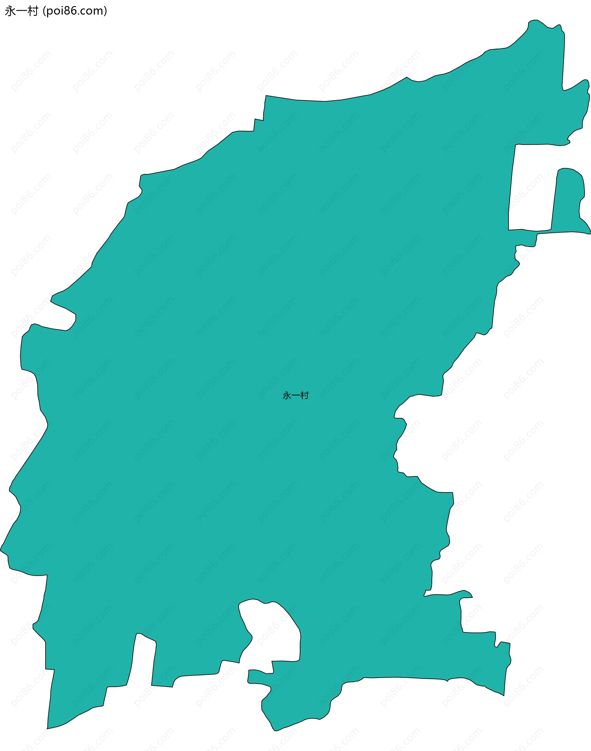永一村边界地图