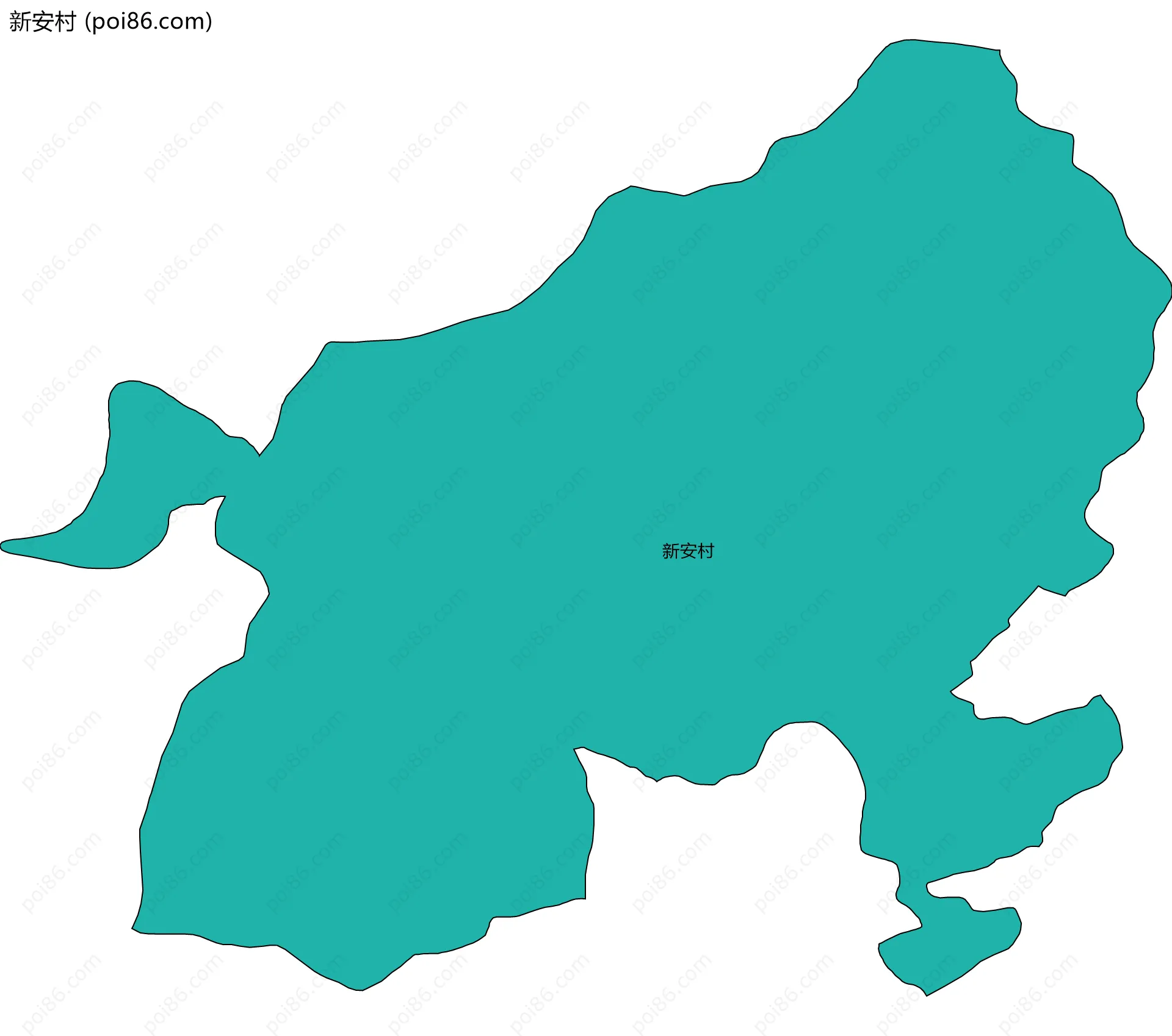 新安村边界地图