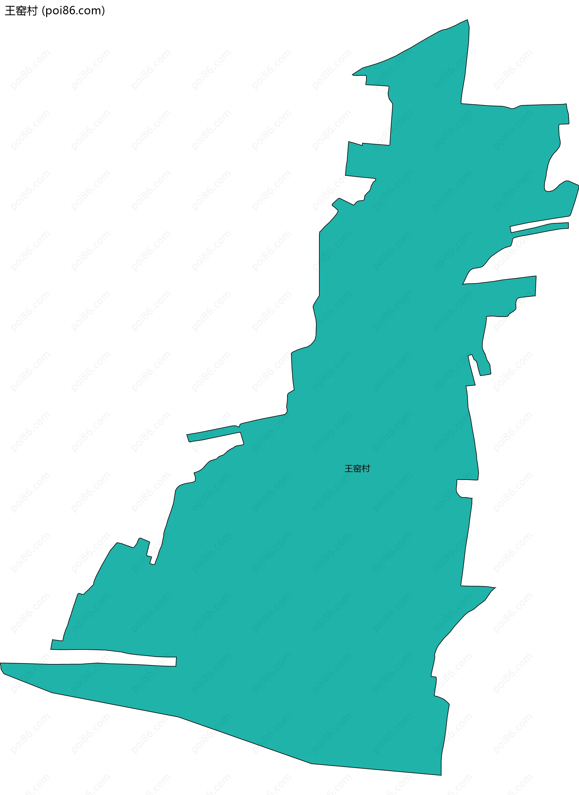 王窑村边界地图