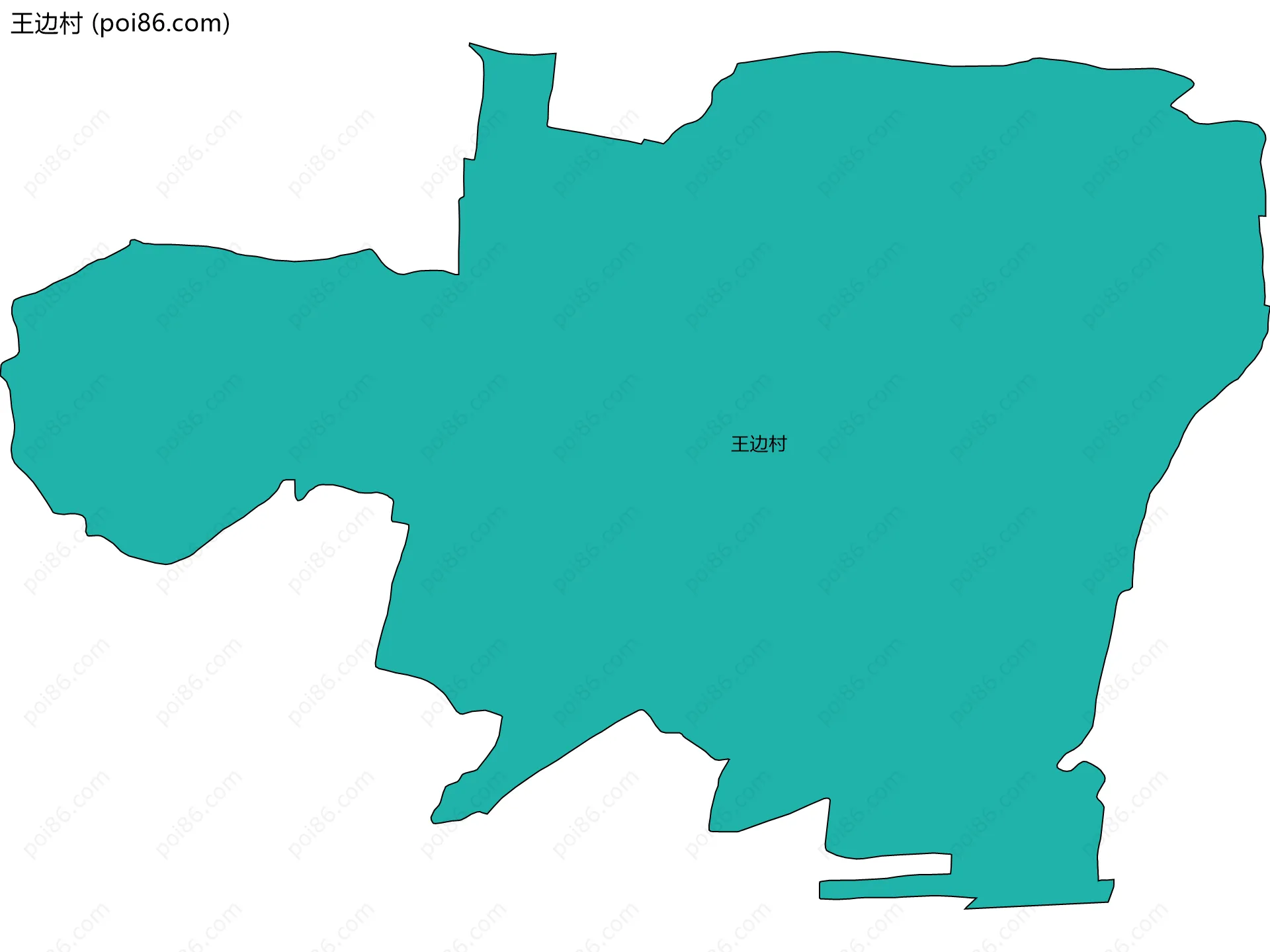 王边村边界地图