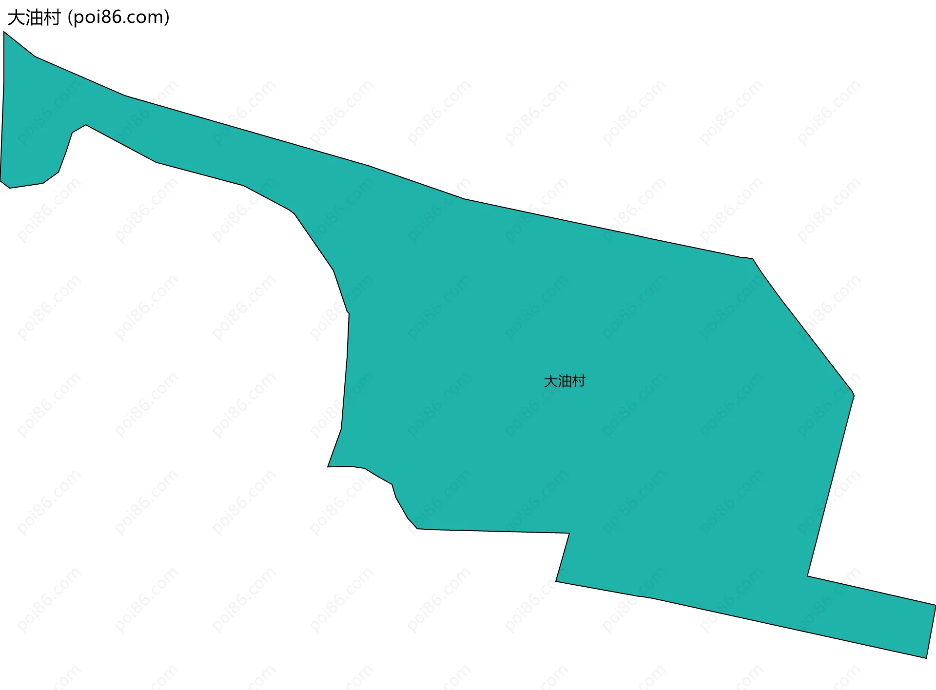 大油村边界地图