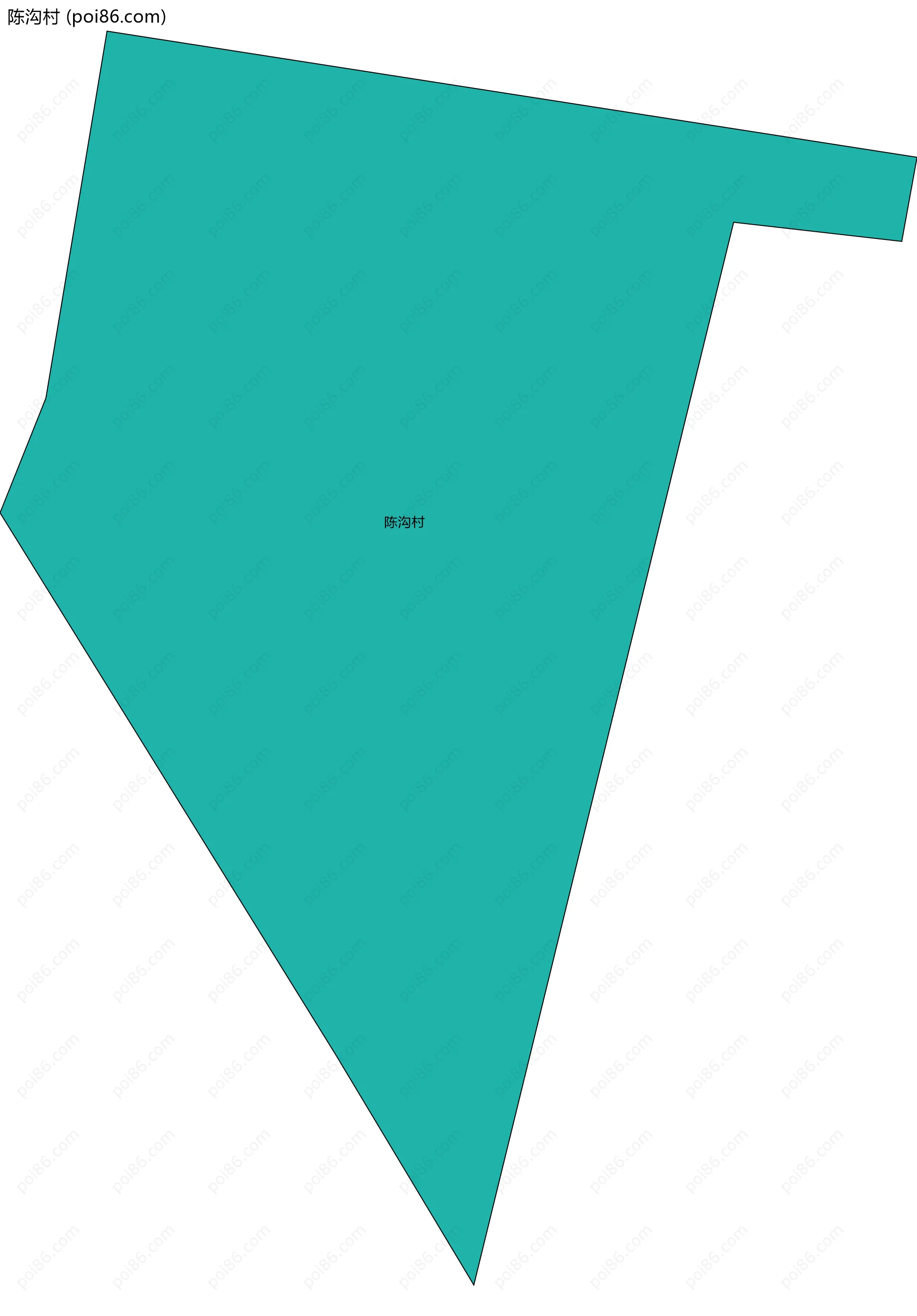 陈沟村边界地图