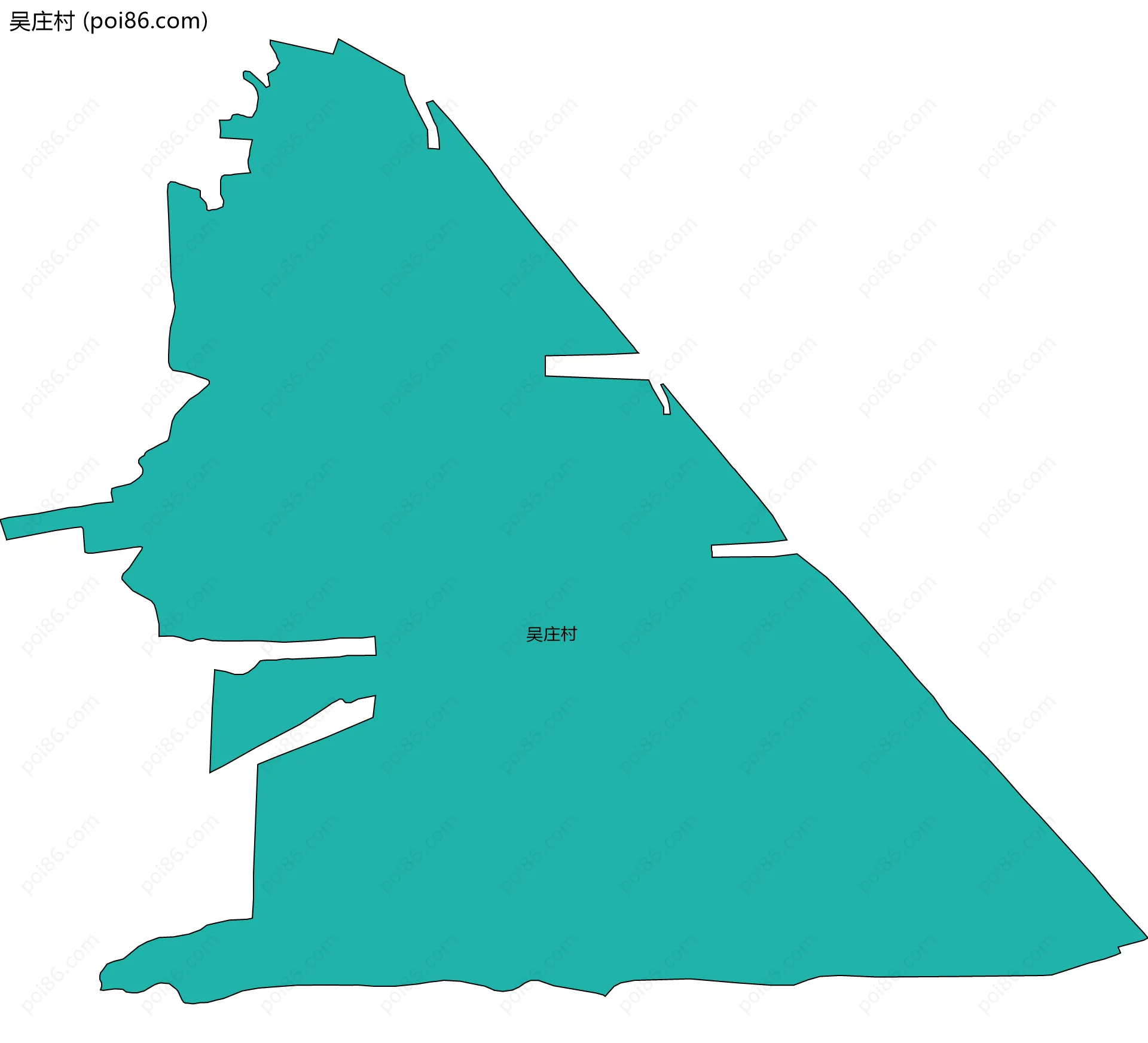 吴庄村边界地图