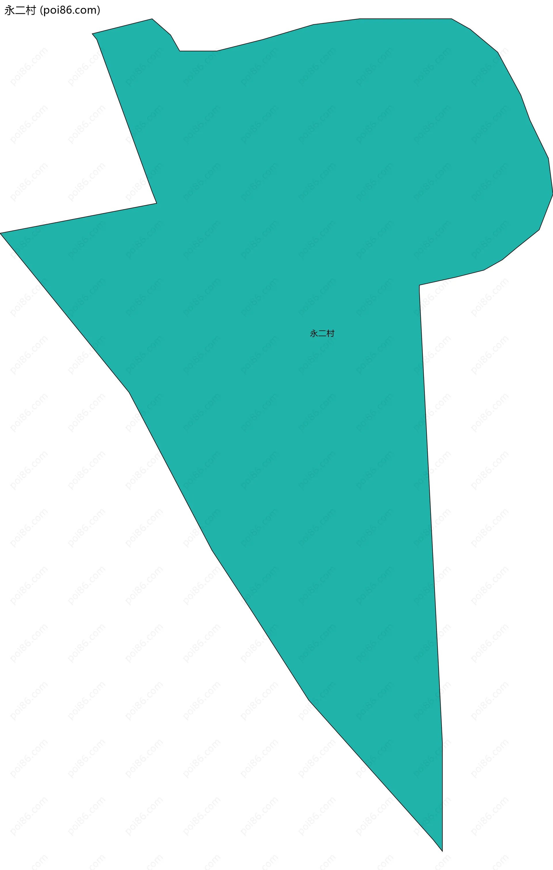 永二村边界地图