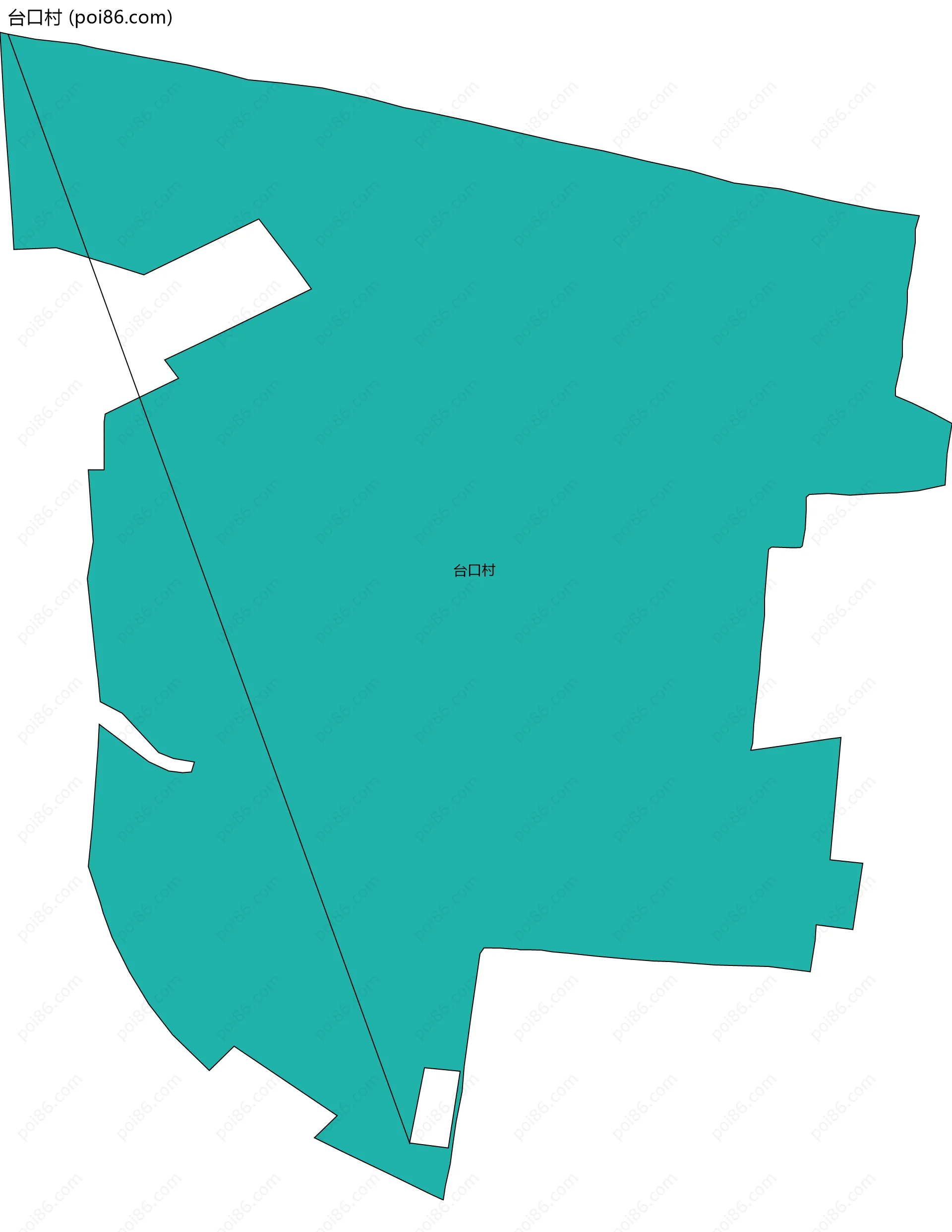 台口村边界地图