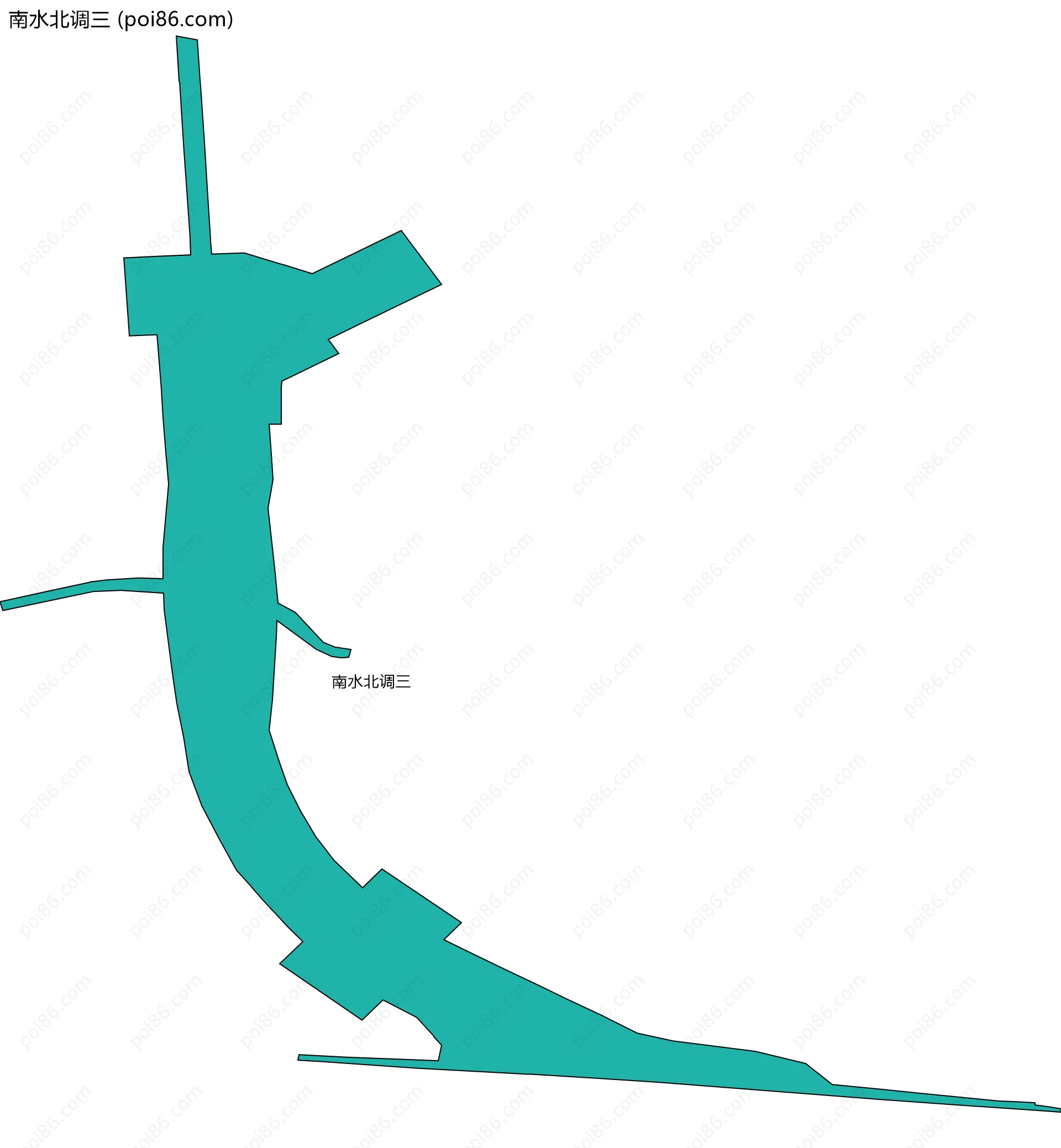 南水北调三边界地图