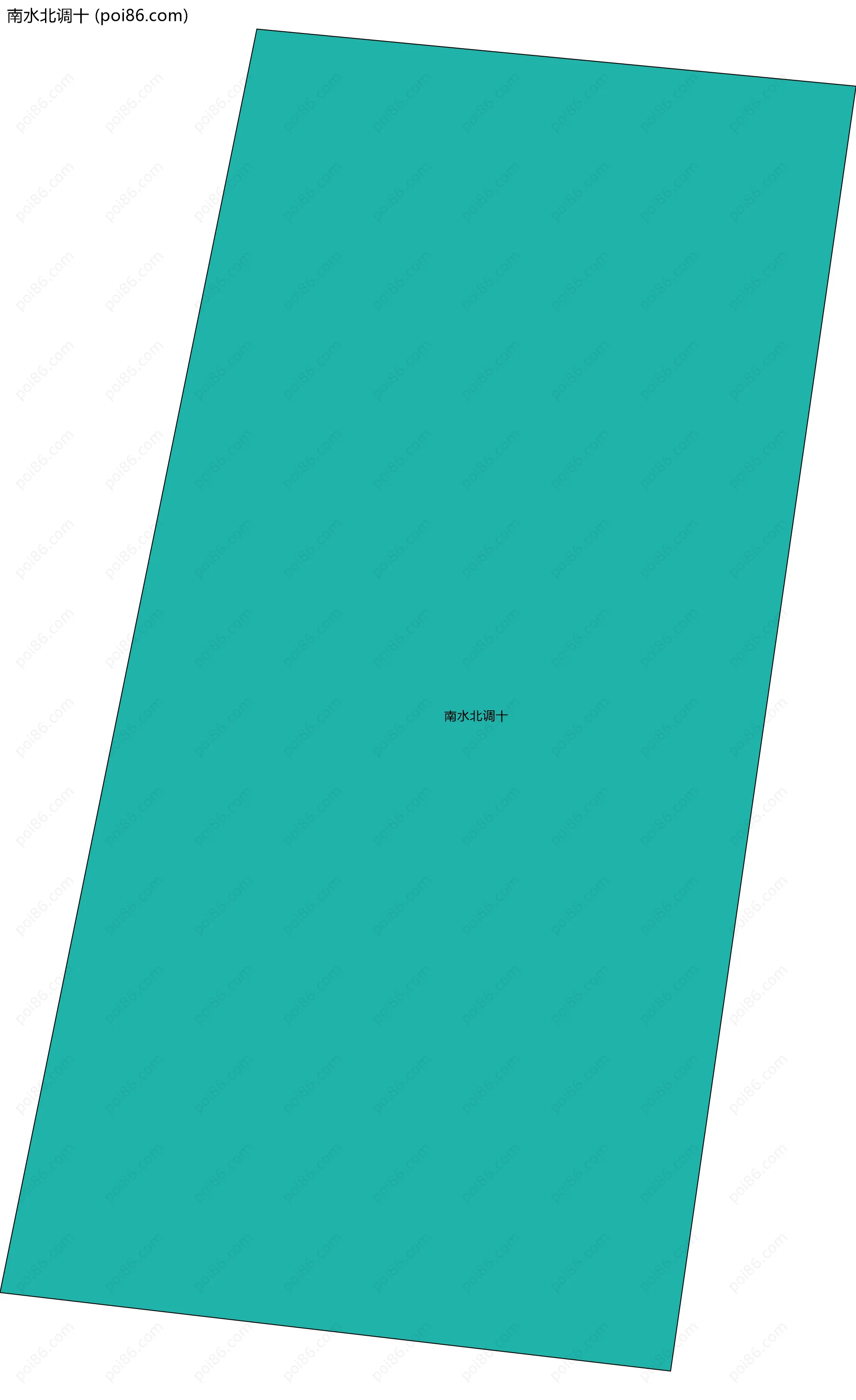 南水北调十边界地图