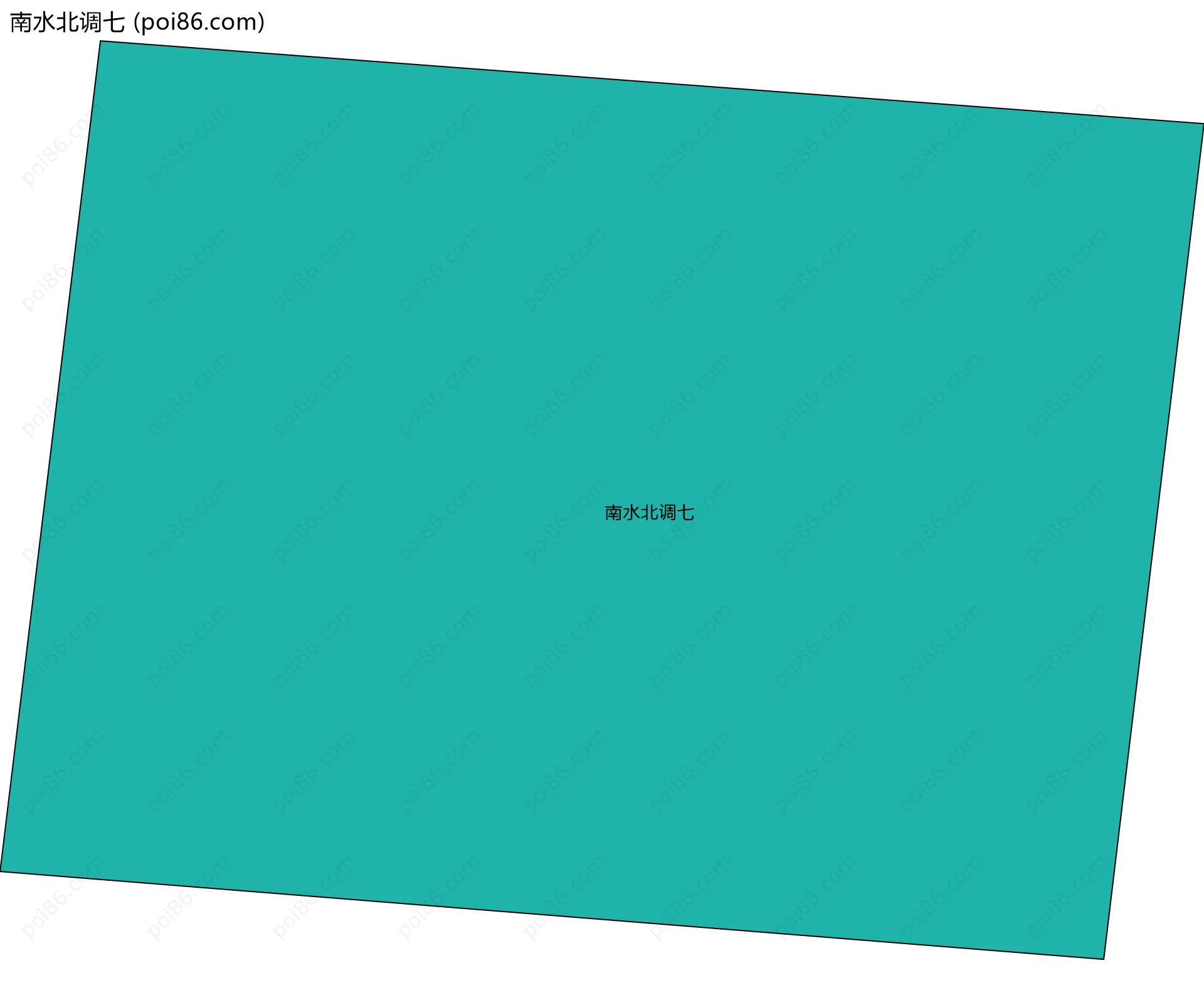 南水北调七边界地图