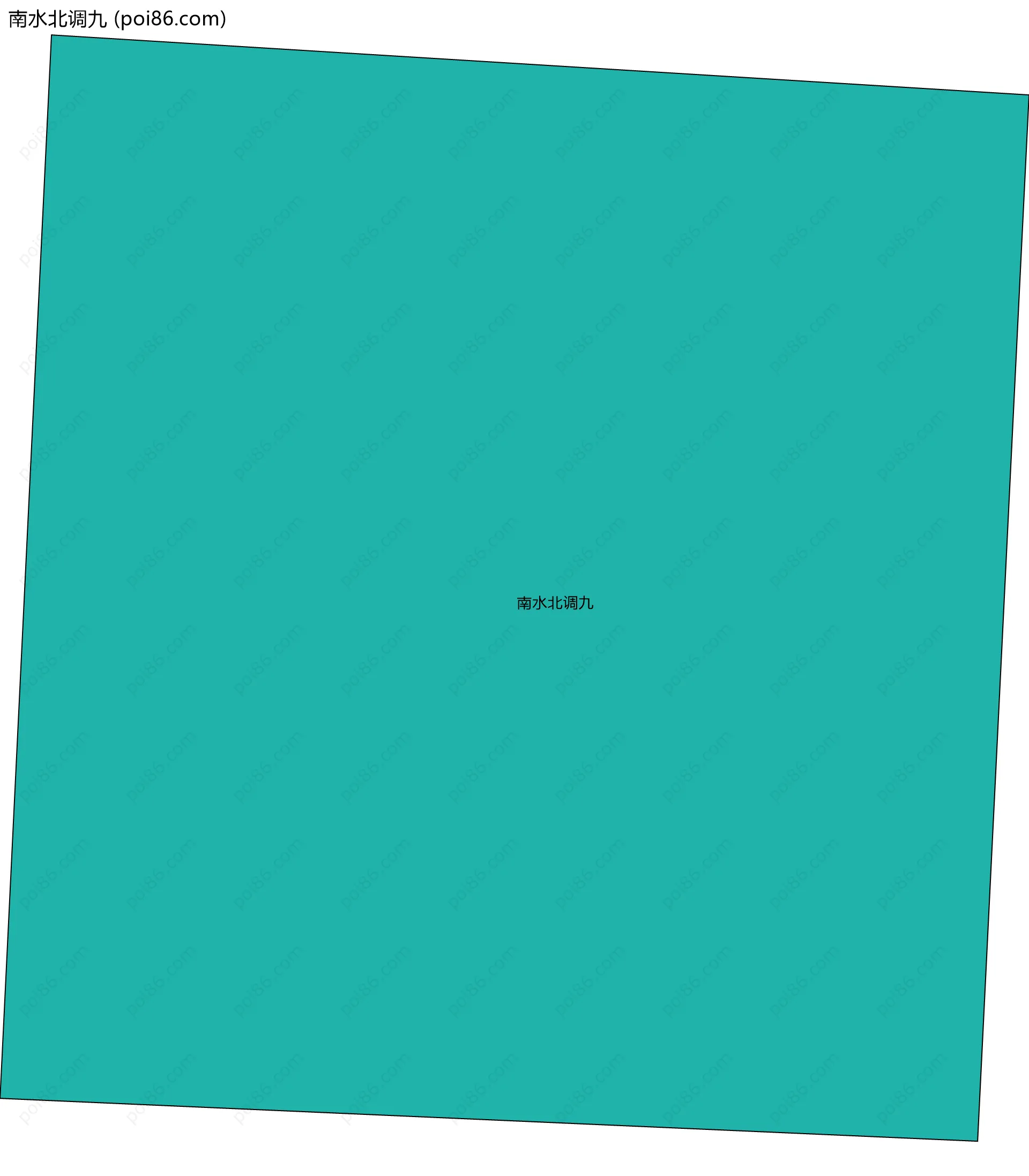 南水北调九边界地图