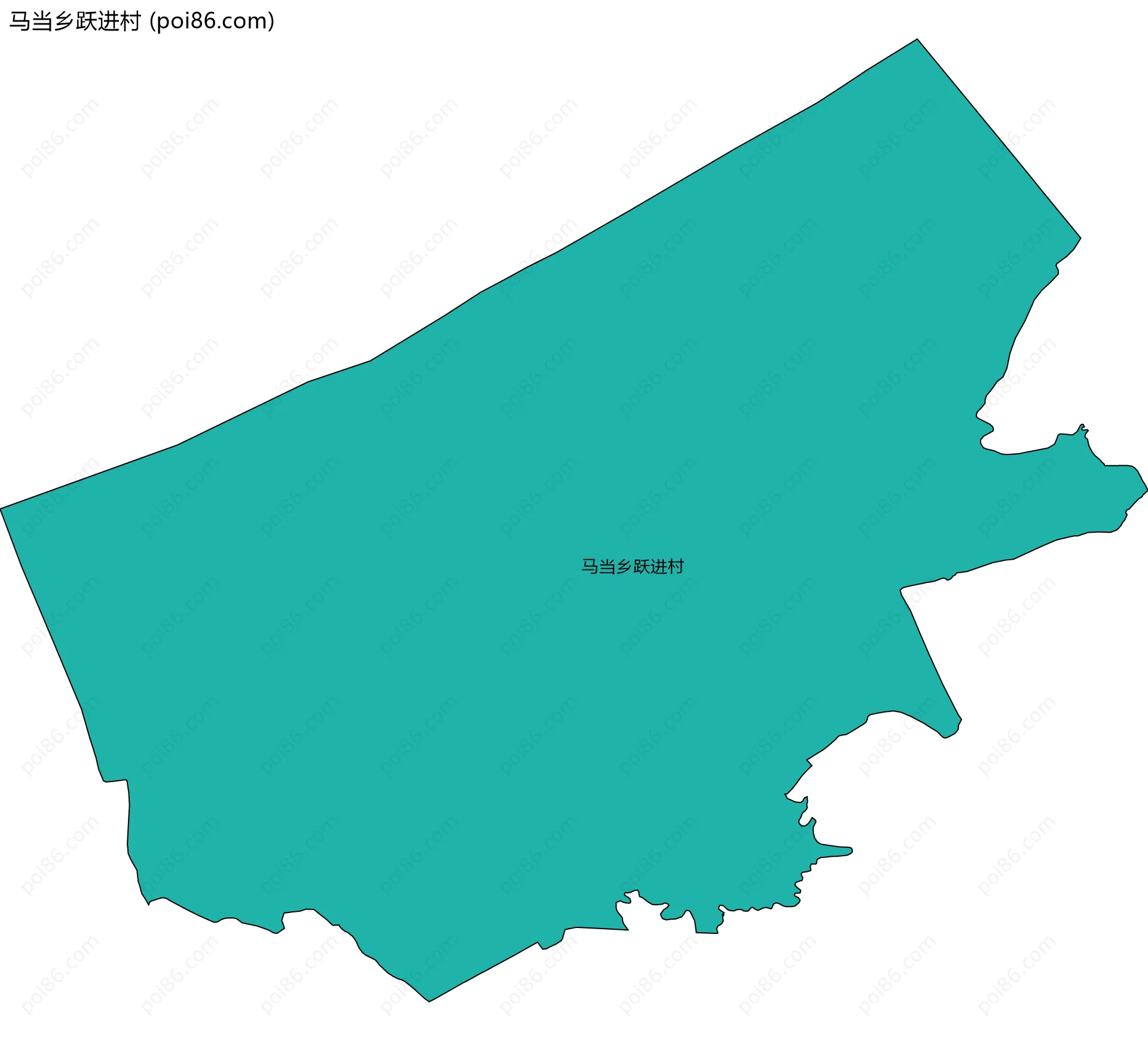 马当乡跃进村边界地图